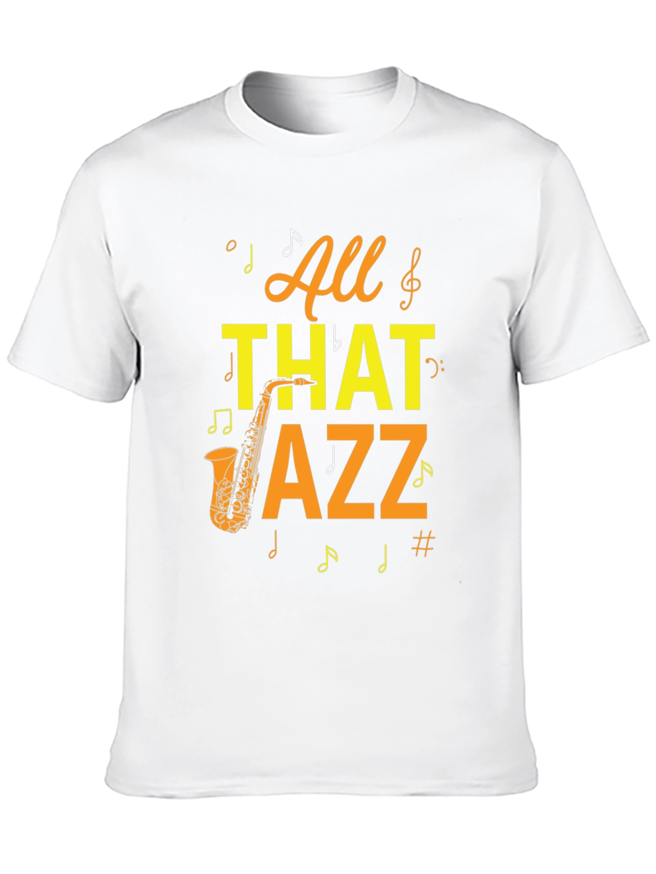 Black All That Jazz Graphic Tee - Music Lover T-Shirt view 10