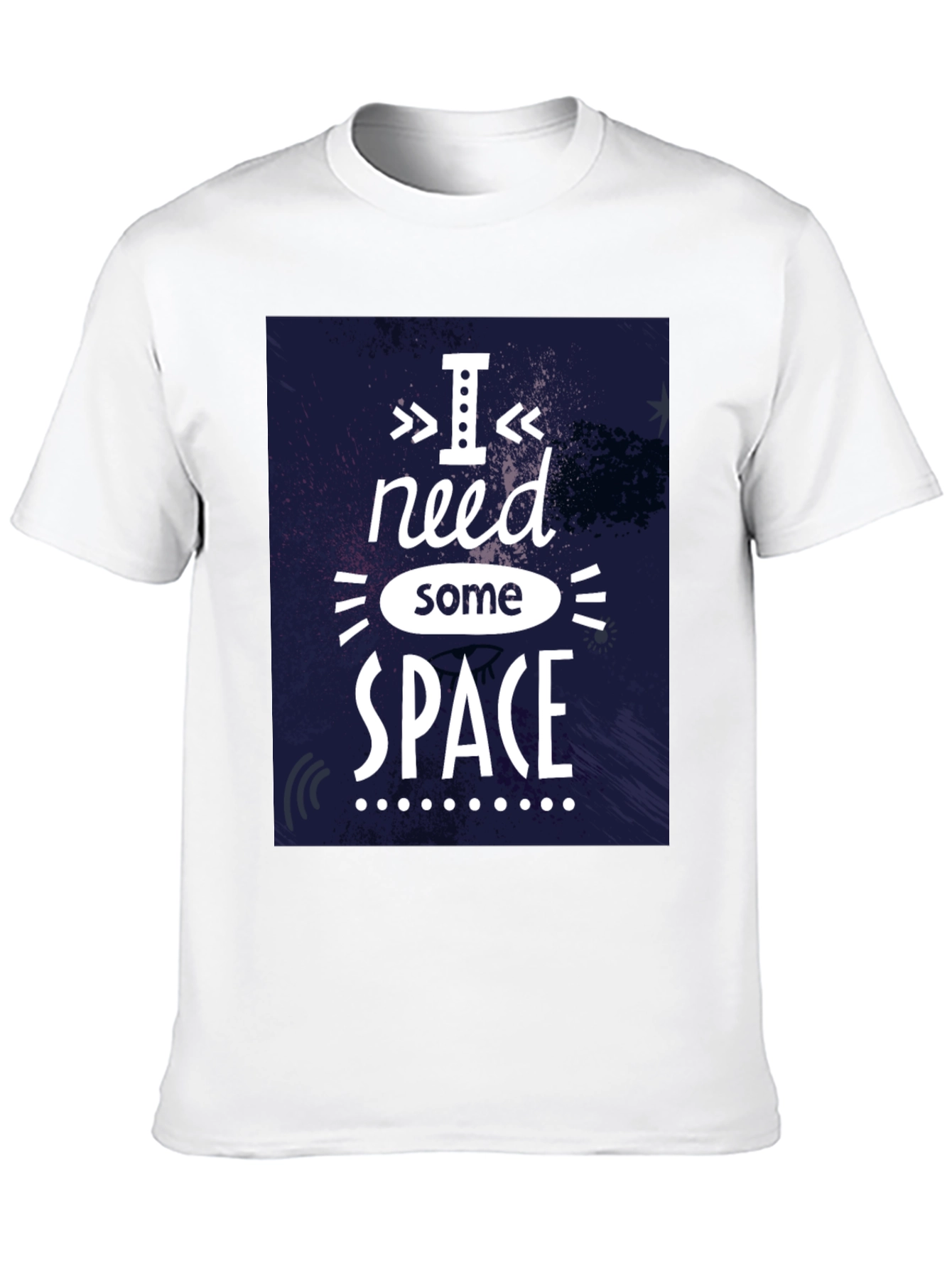 Black I Need Some Space Graphic T-Shirt - Black view 10