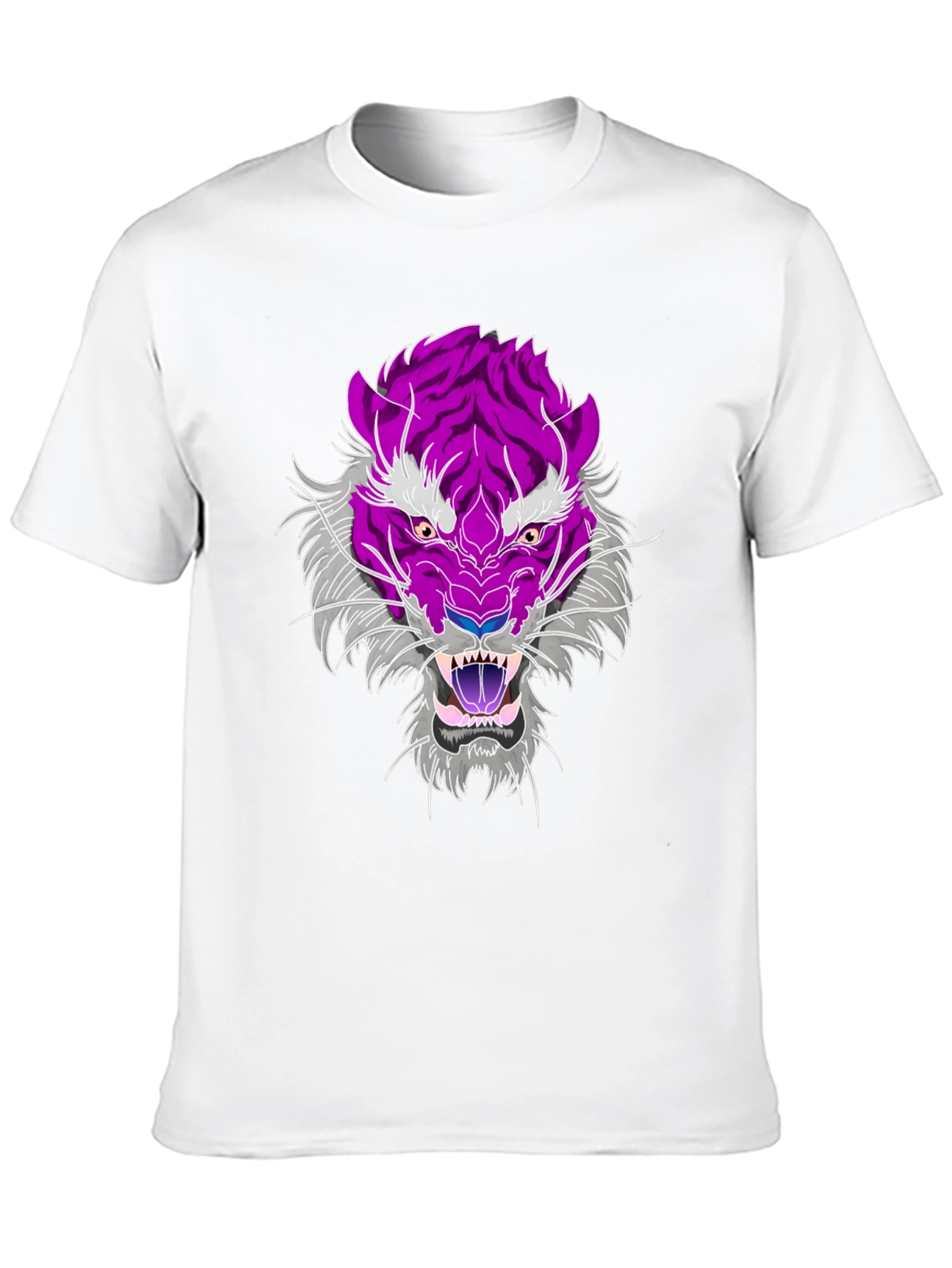 Black Tiger Graphic Tee - Black Cotton Blend view 10