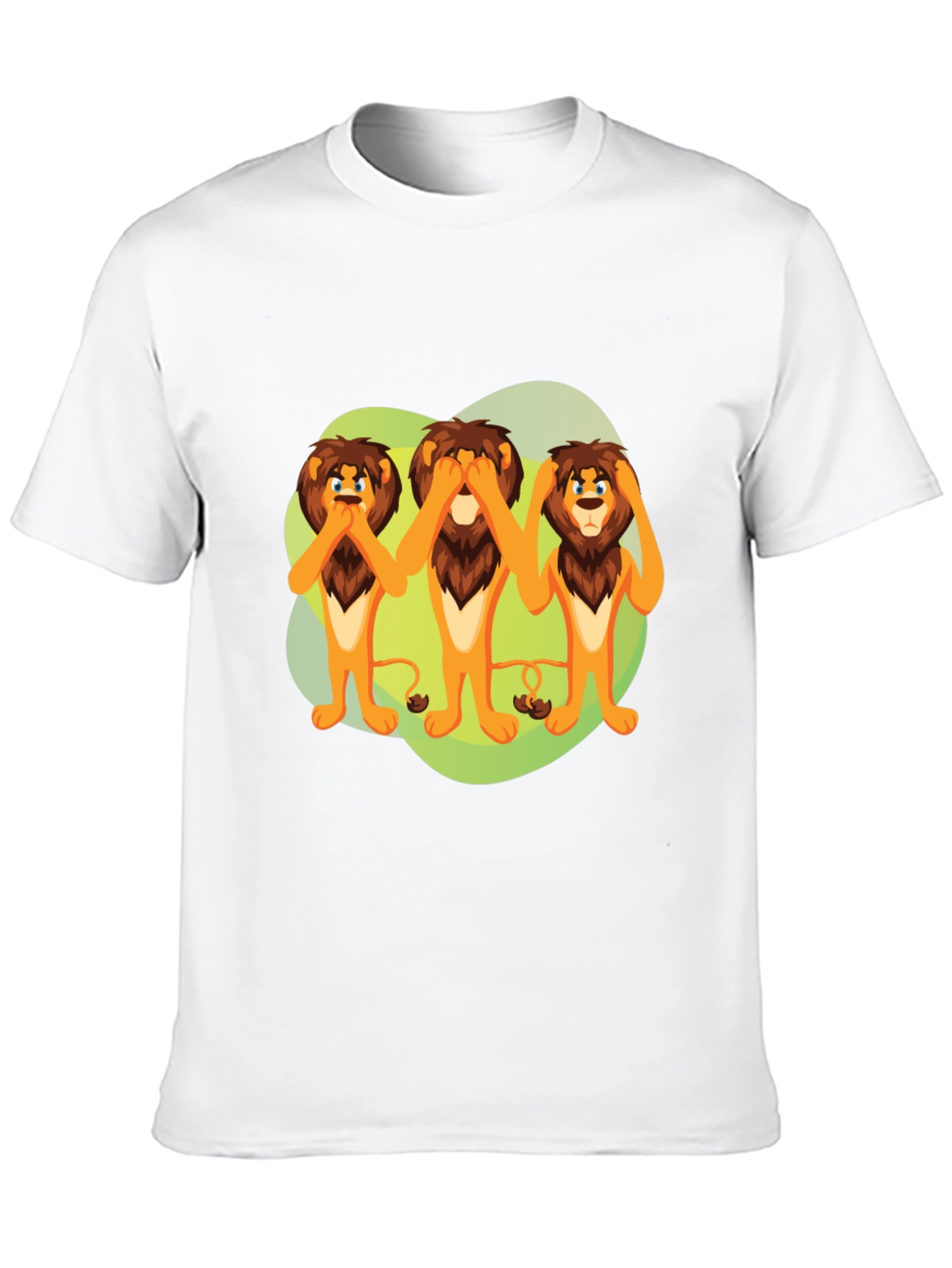 Black Hear, See, Speak No Evil Lions Graphic Tee view 10