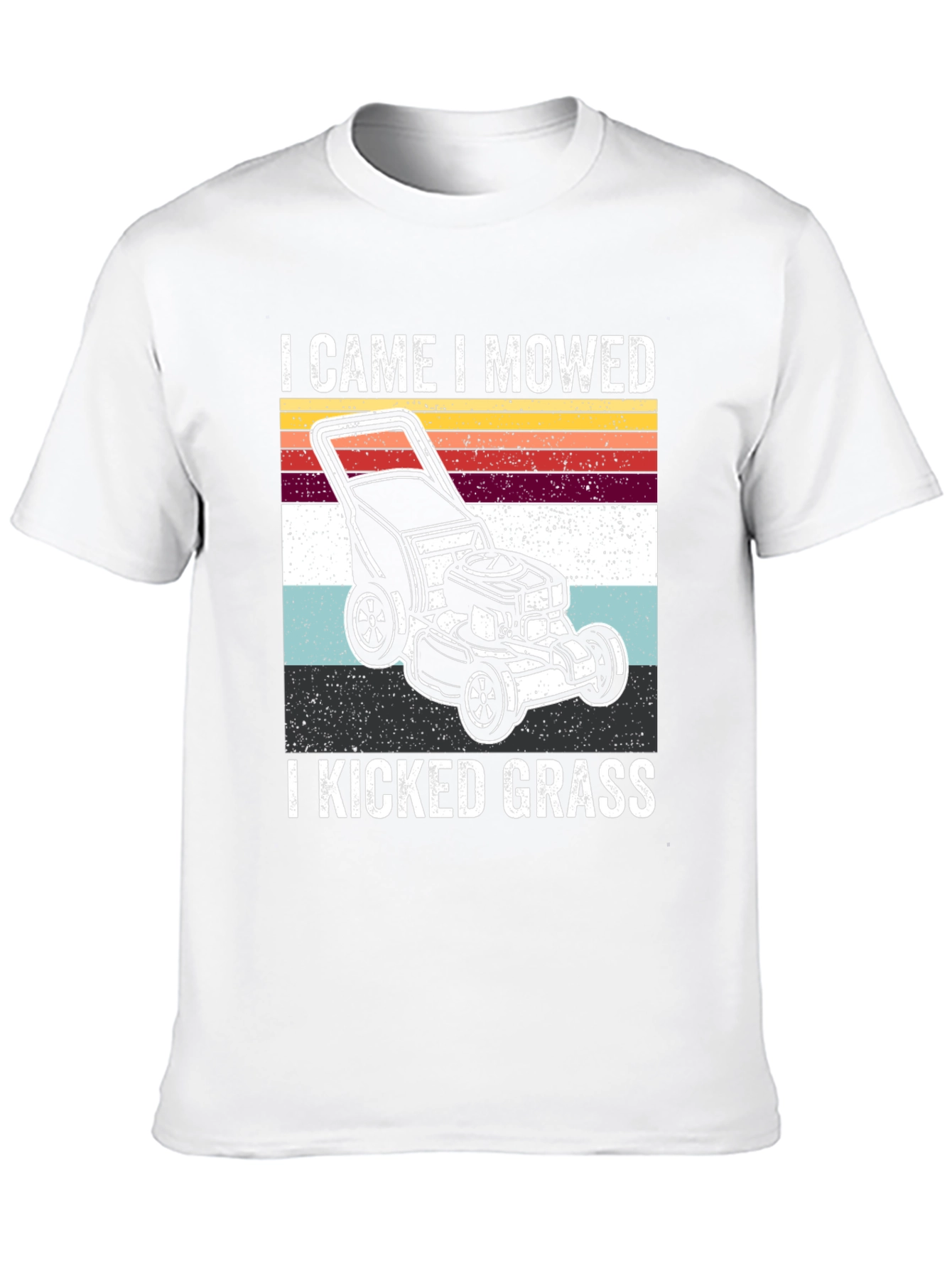 Black I Came I Mowed I Kicked Grass T-Shirt view 10