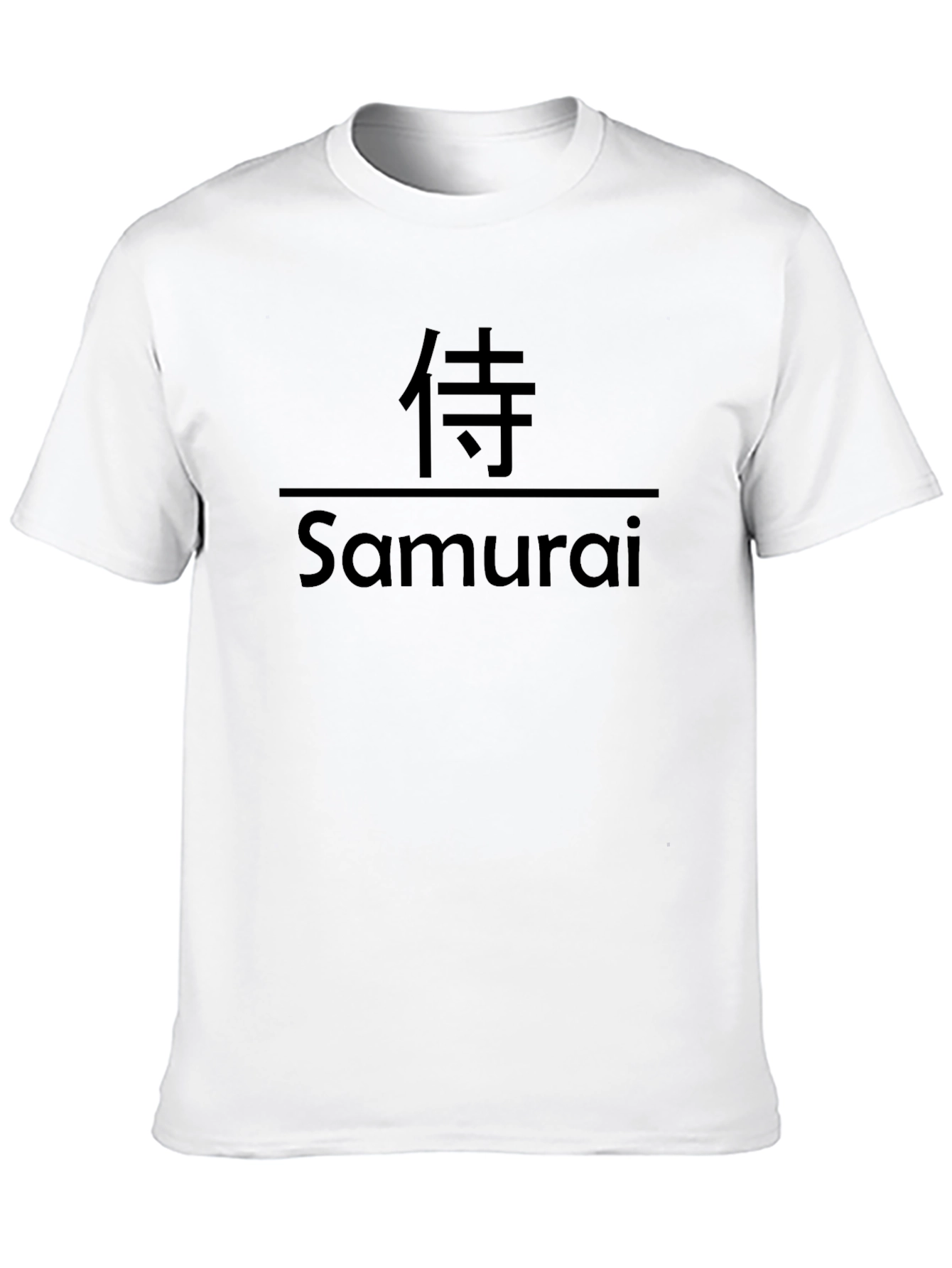 Black Samurai Graphic Print Black T-Shirt view 10