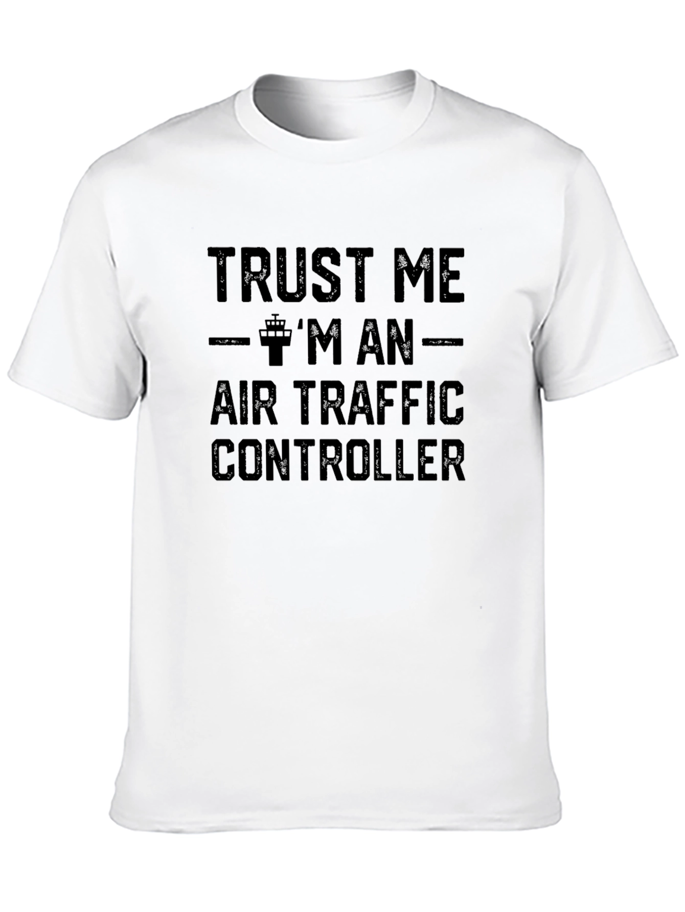 Black Trust Me Air Traffic Controller T-Shirt view 10