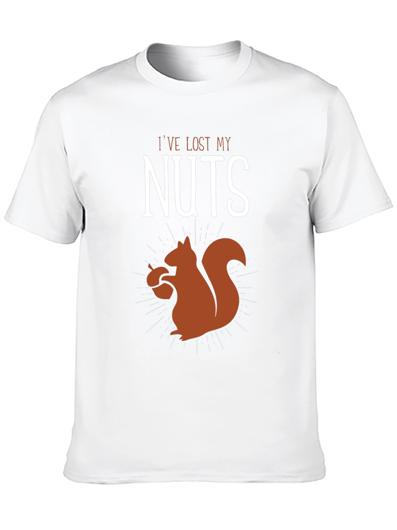 Black I've Lost My Nuts T-Shirt - Funny Squirrel Graphic Tee view 10