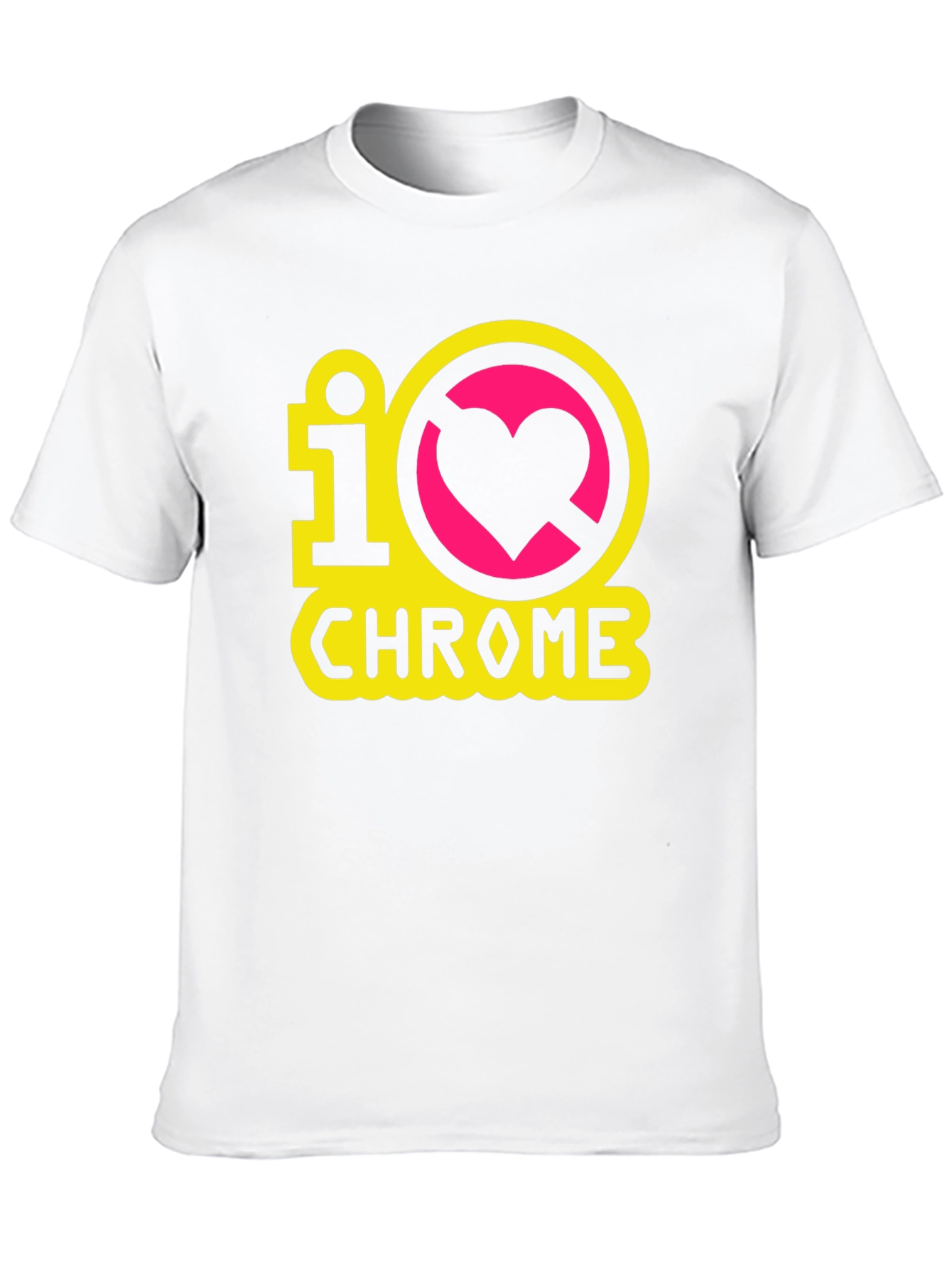Black I Heart Chrome Black T-Shirt view 10