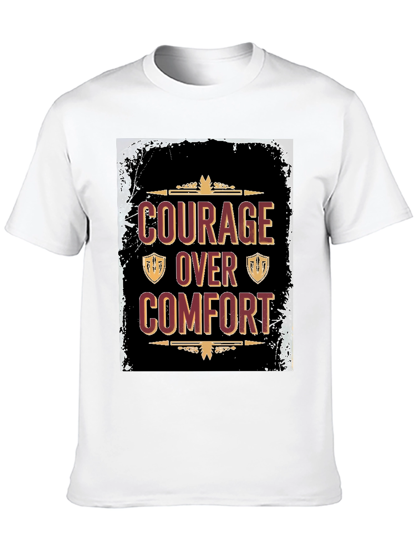 Black Courage Over Comfort Graphic Tee view 10