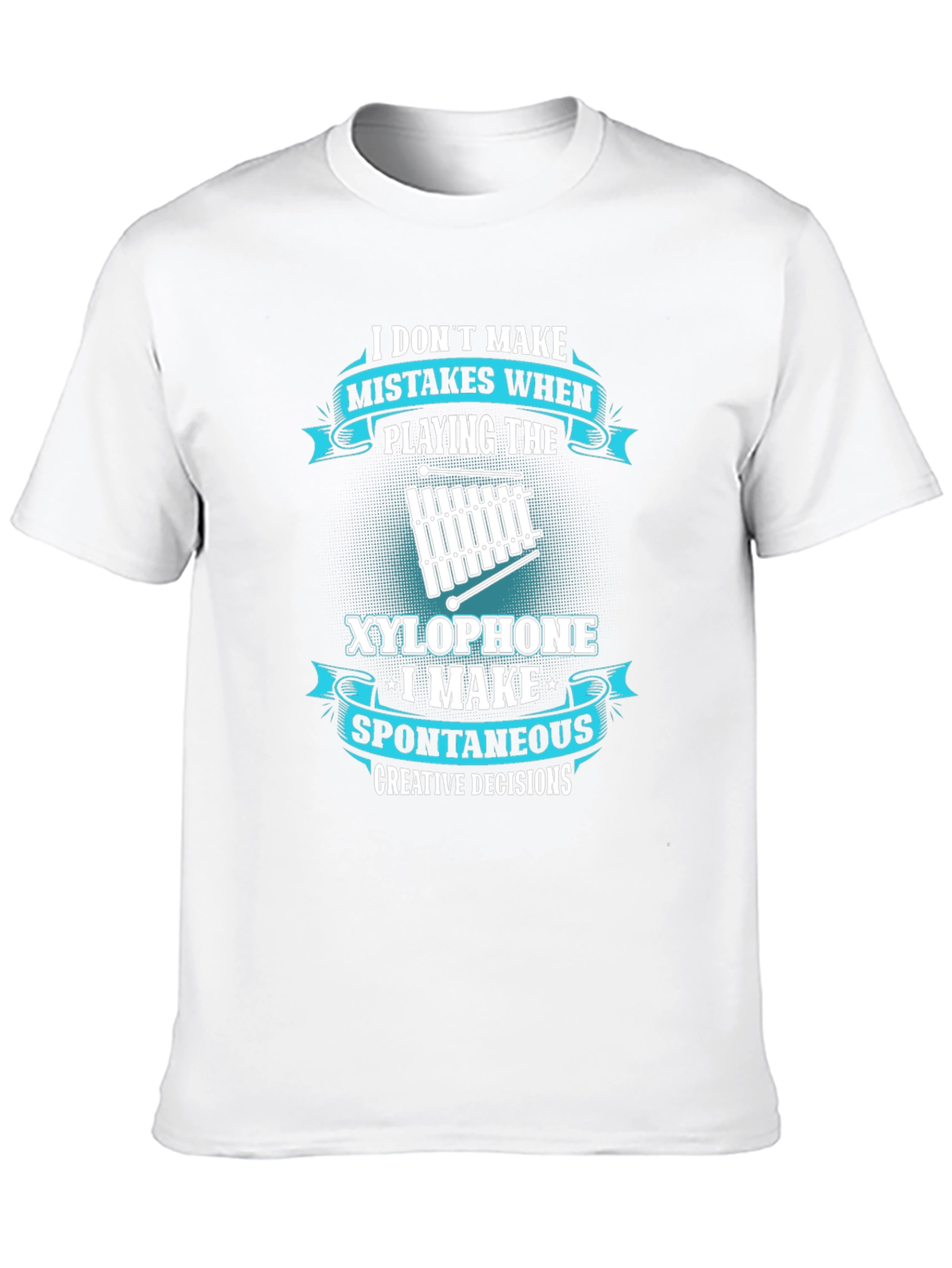 Black Funny Xylophone Player T-Shirt - Spontaneous Decisions view 10