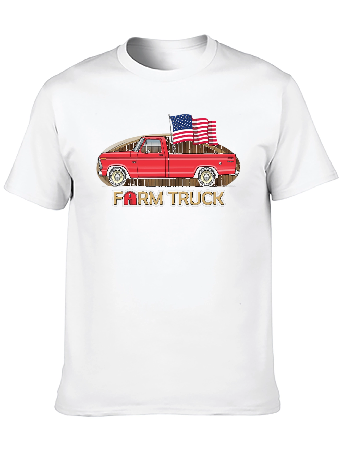 Farm Truck Patriotic T-Shirt - 10
