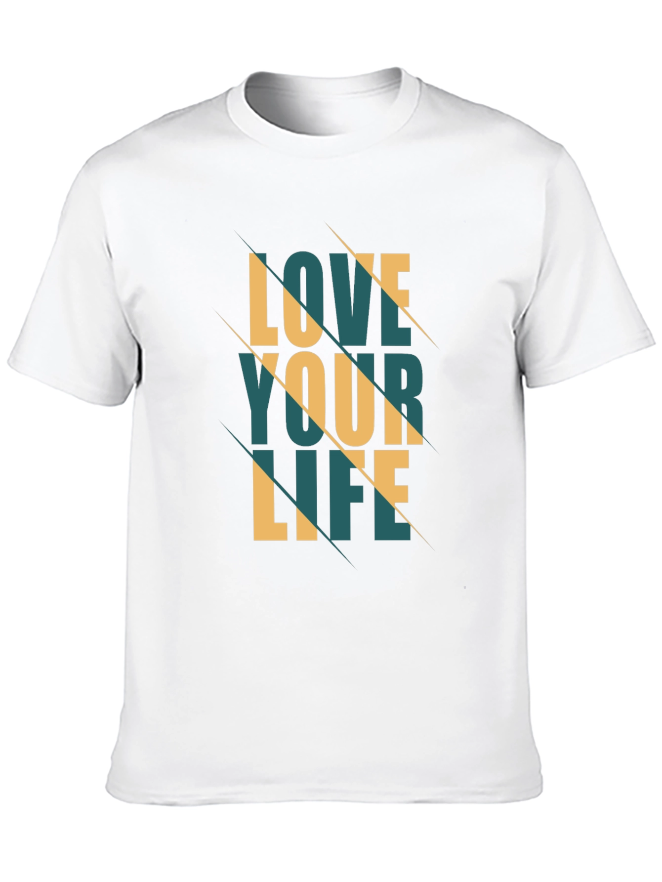 Black Love Your Life Graphic Tee - Stylish Black T-Shirt view 10