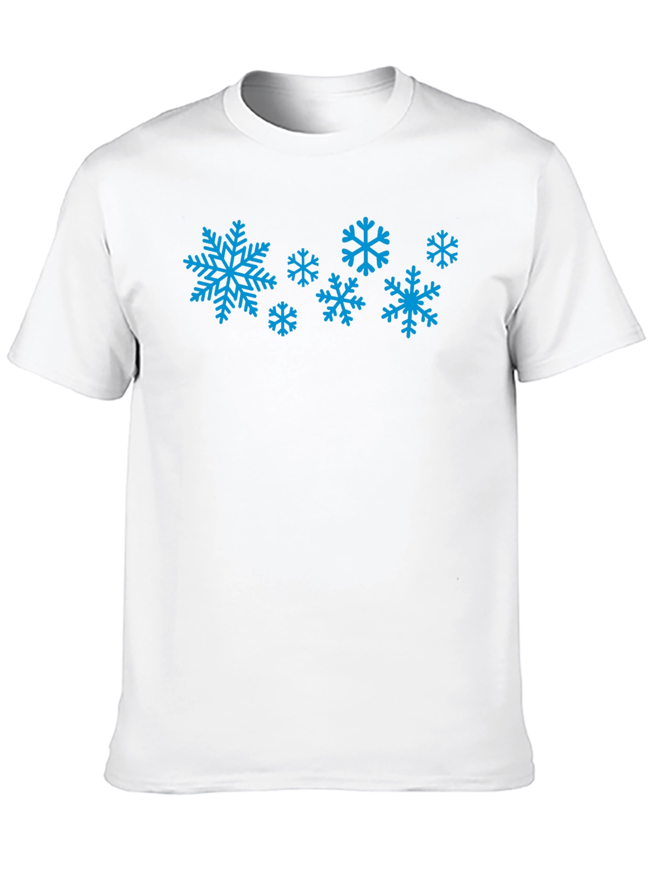 Black Snowflake Graphic Tee - Black Cotton Blend view 10