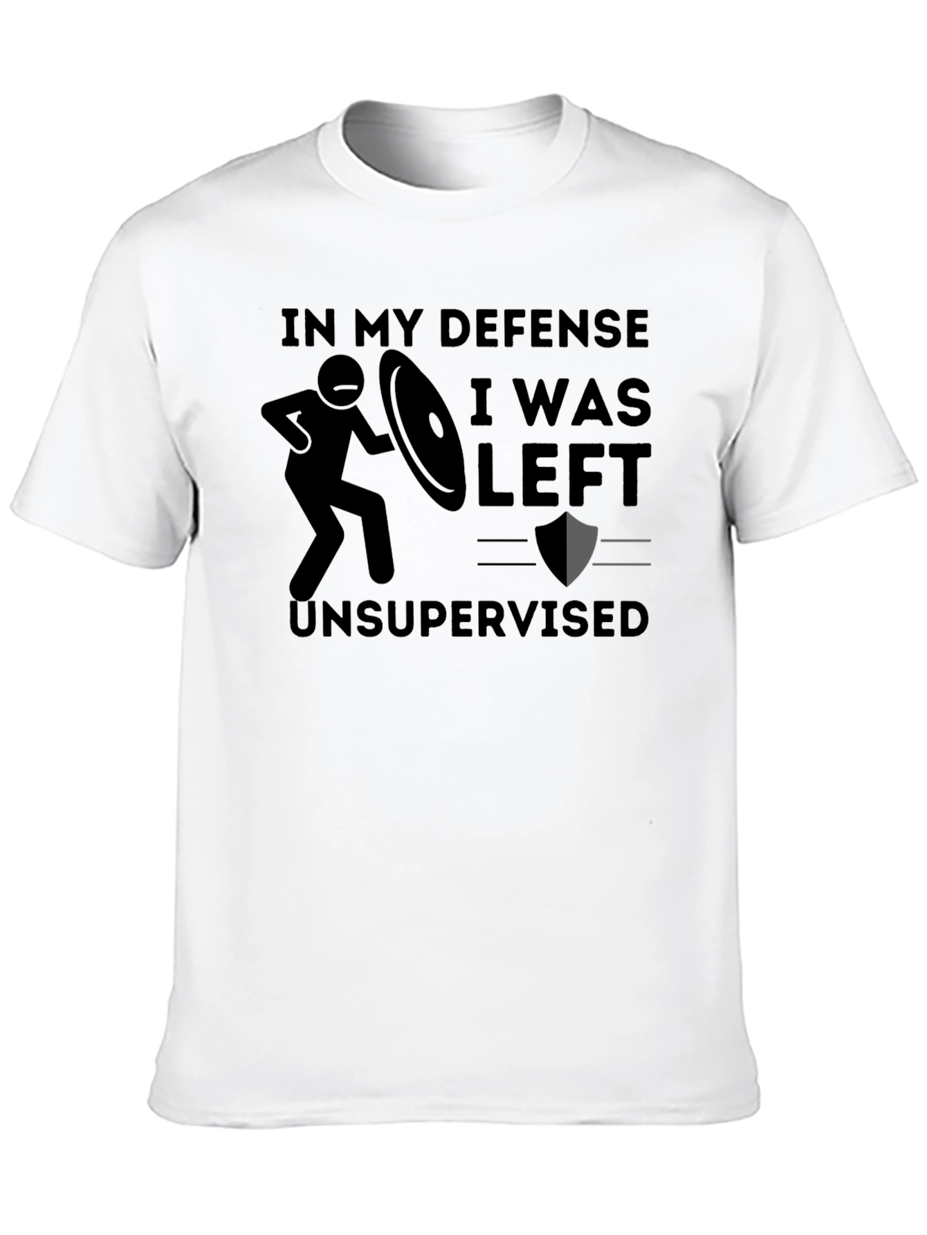Black In My Defense Unsupervised T-Shirt view 10