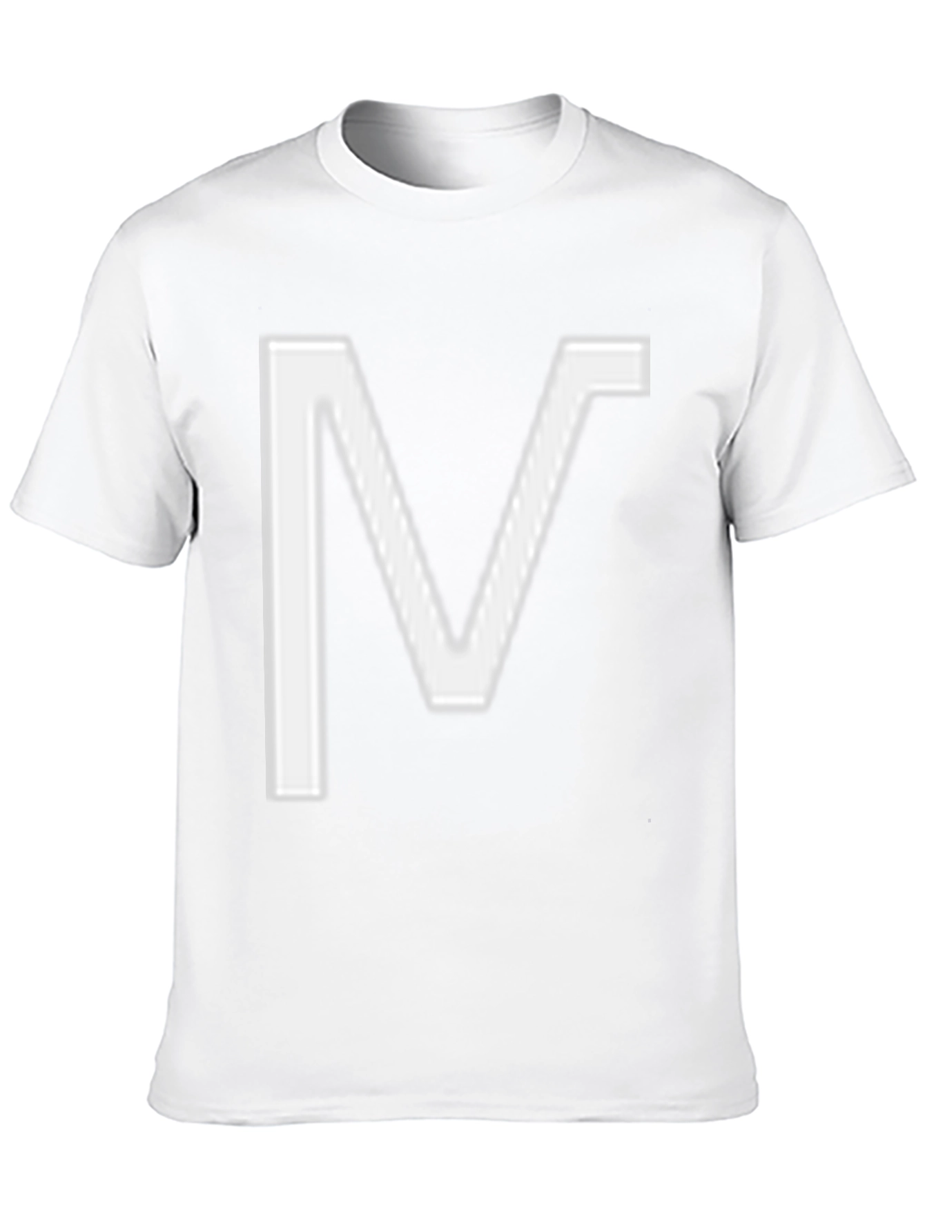 Black Bold "V" Graphic Tee - Black Cotton Blend view 10