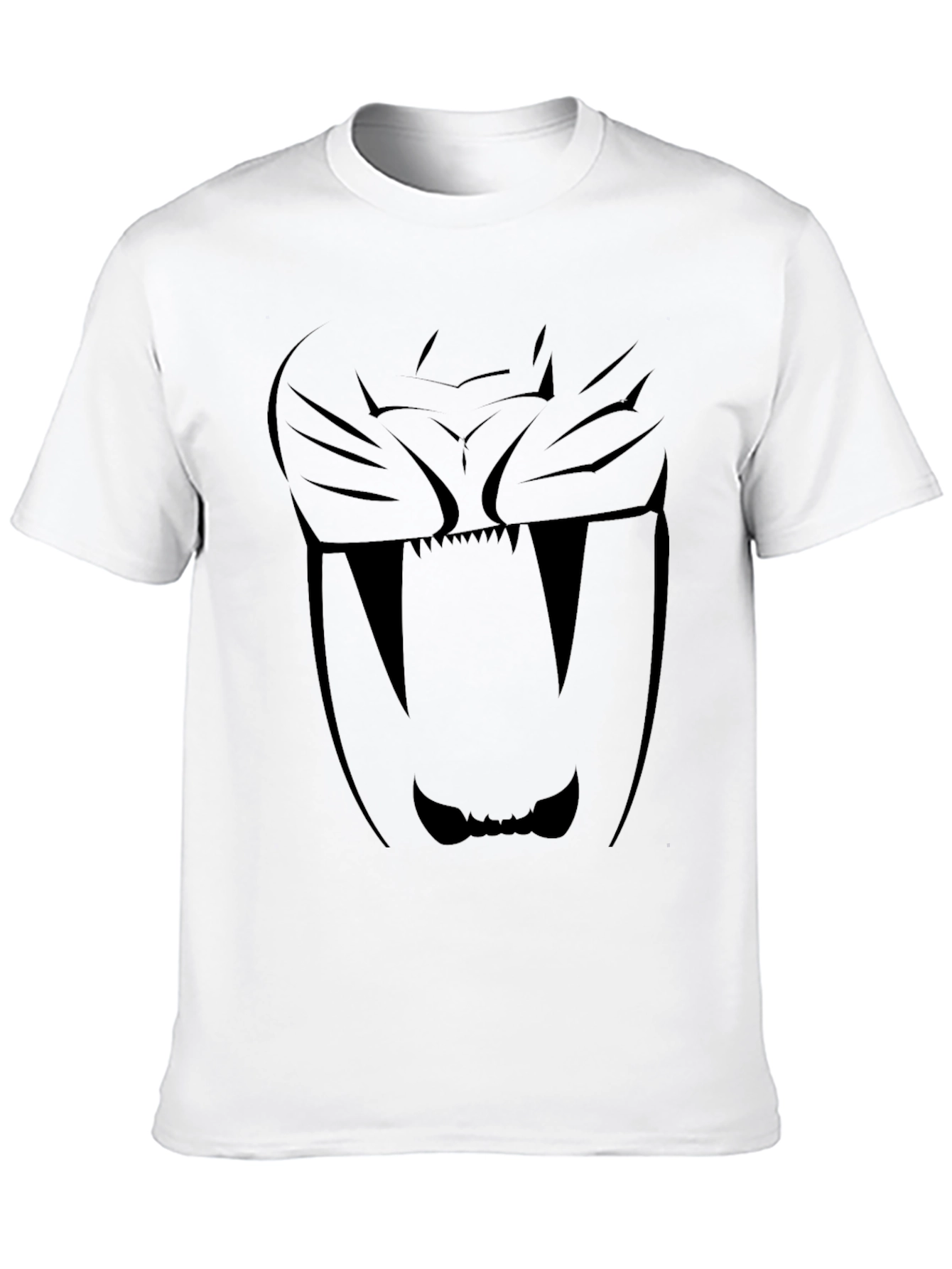 Black Black Sabertooth Tiger Graphic T-Shirt view 10