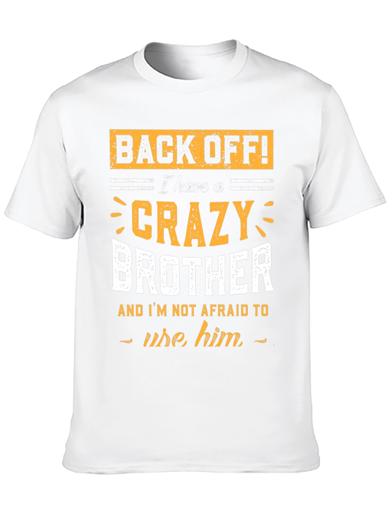 Black Crazy Brother T-Shirt: Back Off! view 10