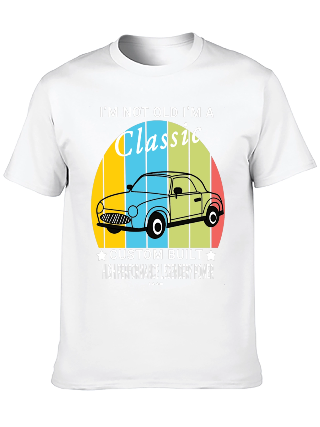 Black I'm Not Old I'm A Classic Car T-Shirt view 10