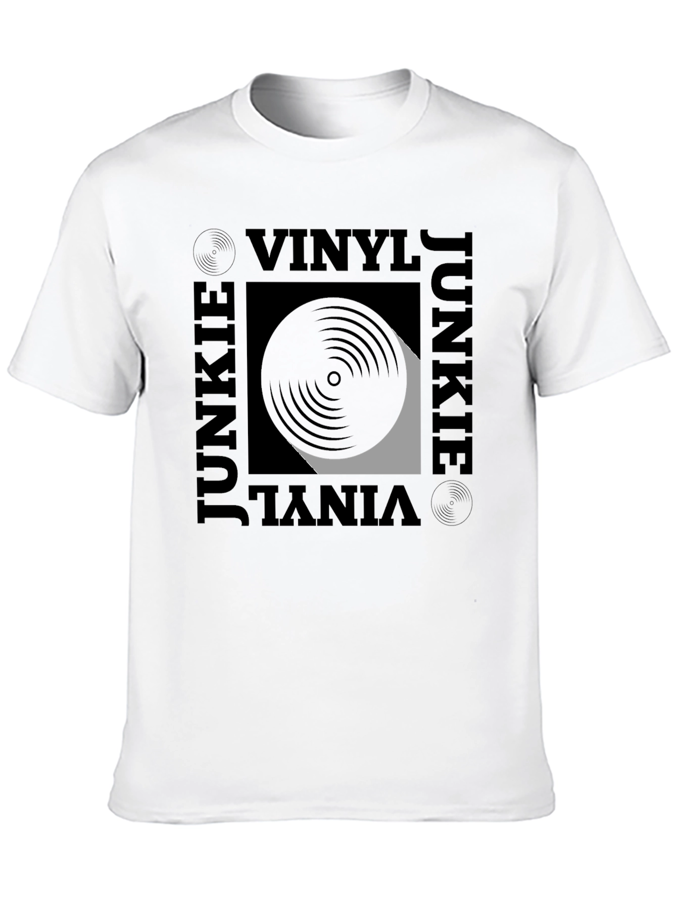 Black Vinyl Junkie Graphic Tee - Black T-Shirt view 10