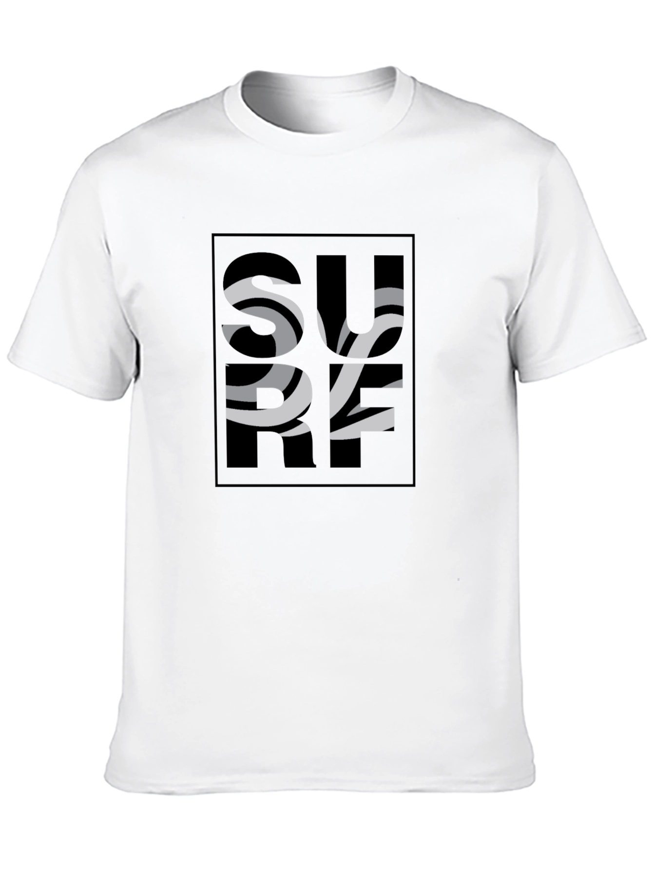 Black Modern Zebra-Striped Men's Graphic Tee view 10