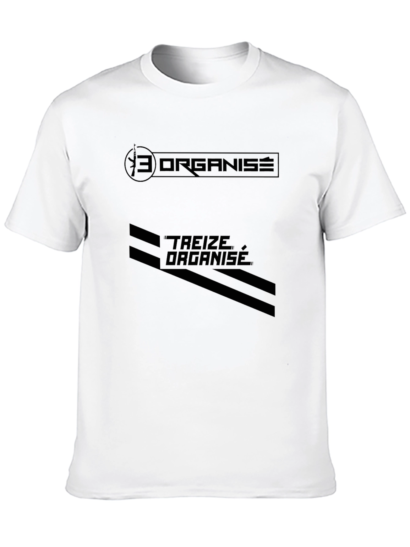 Black Men's Black Treize Organise Graphic T-Shirt view 10