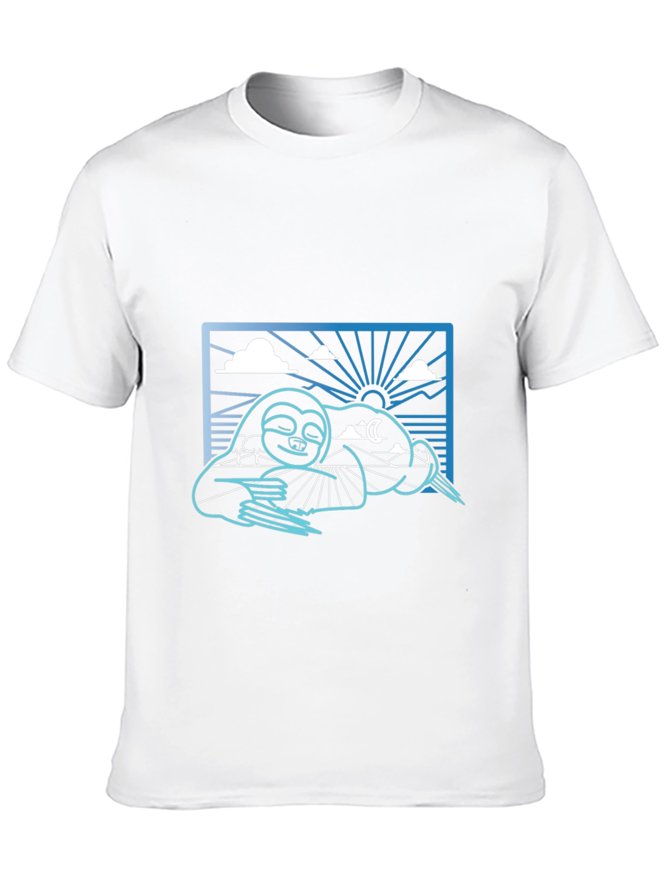 Black Sloth Day & Night Graphic Tee - Black view 10