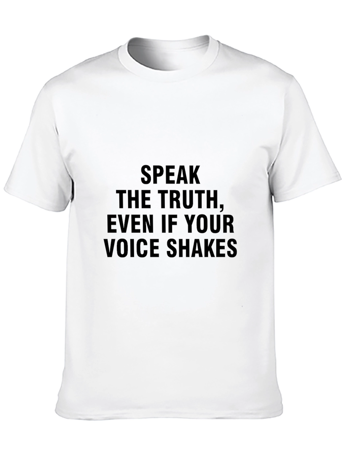 Black Truth Seeker T-Shirt - Speak Up Even If Your Voice Shakes view 10