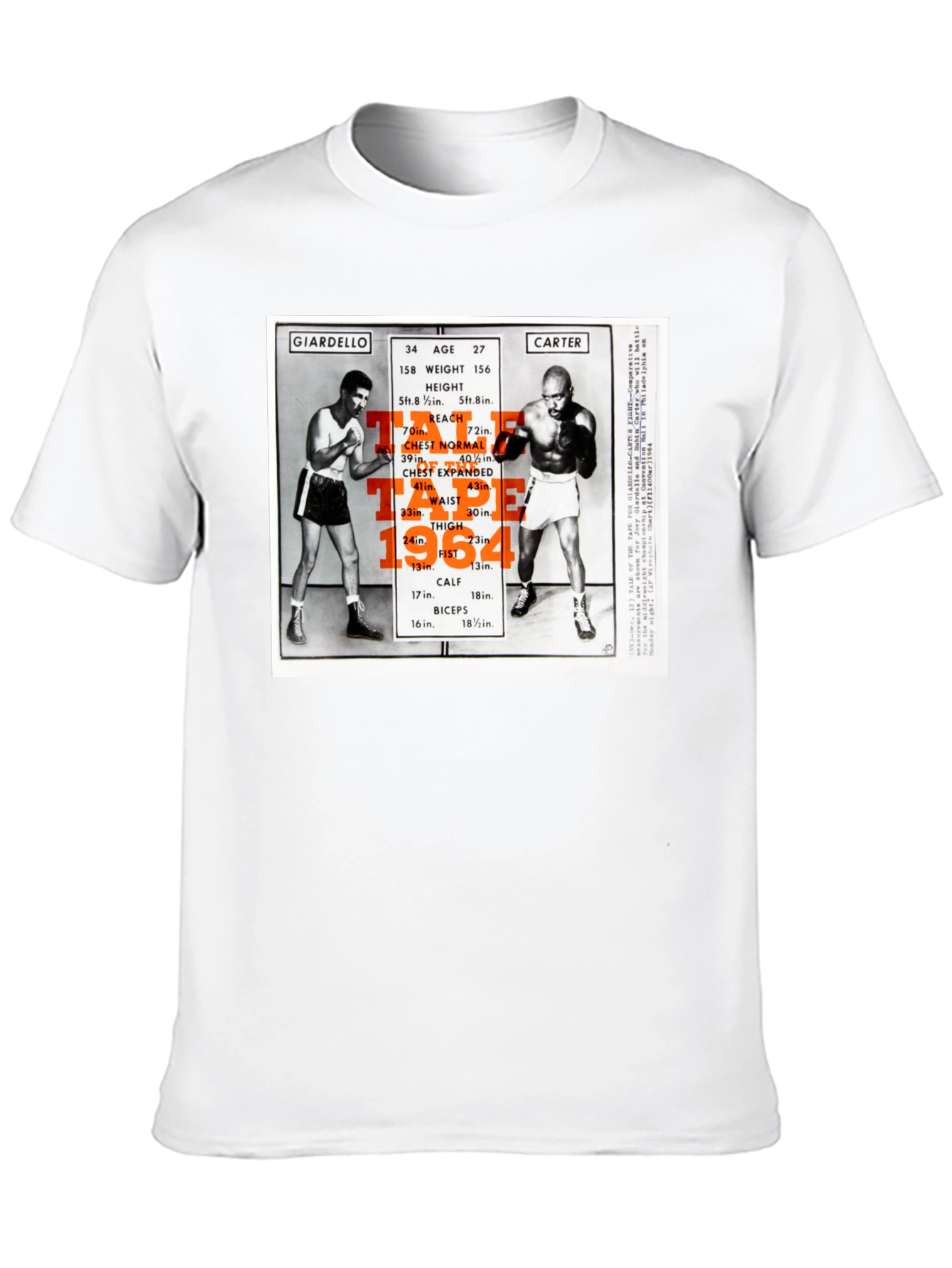 Black Giardello vs Carter Boxing T-Shirt view 10