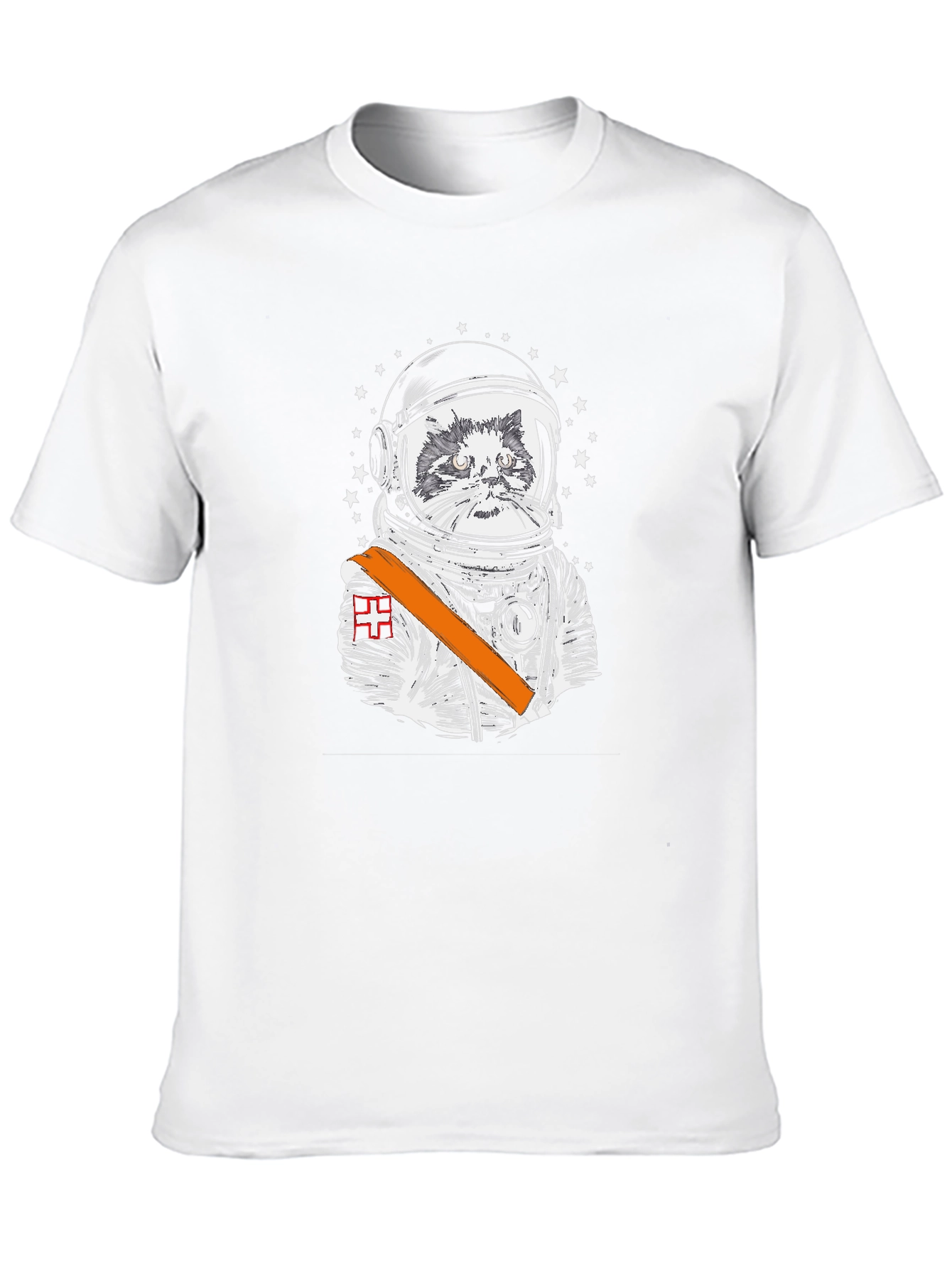 Black Astronaut Cat Graphic Tee - Space Explorer view 10