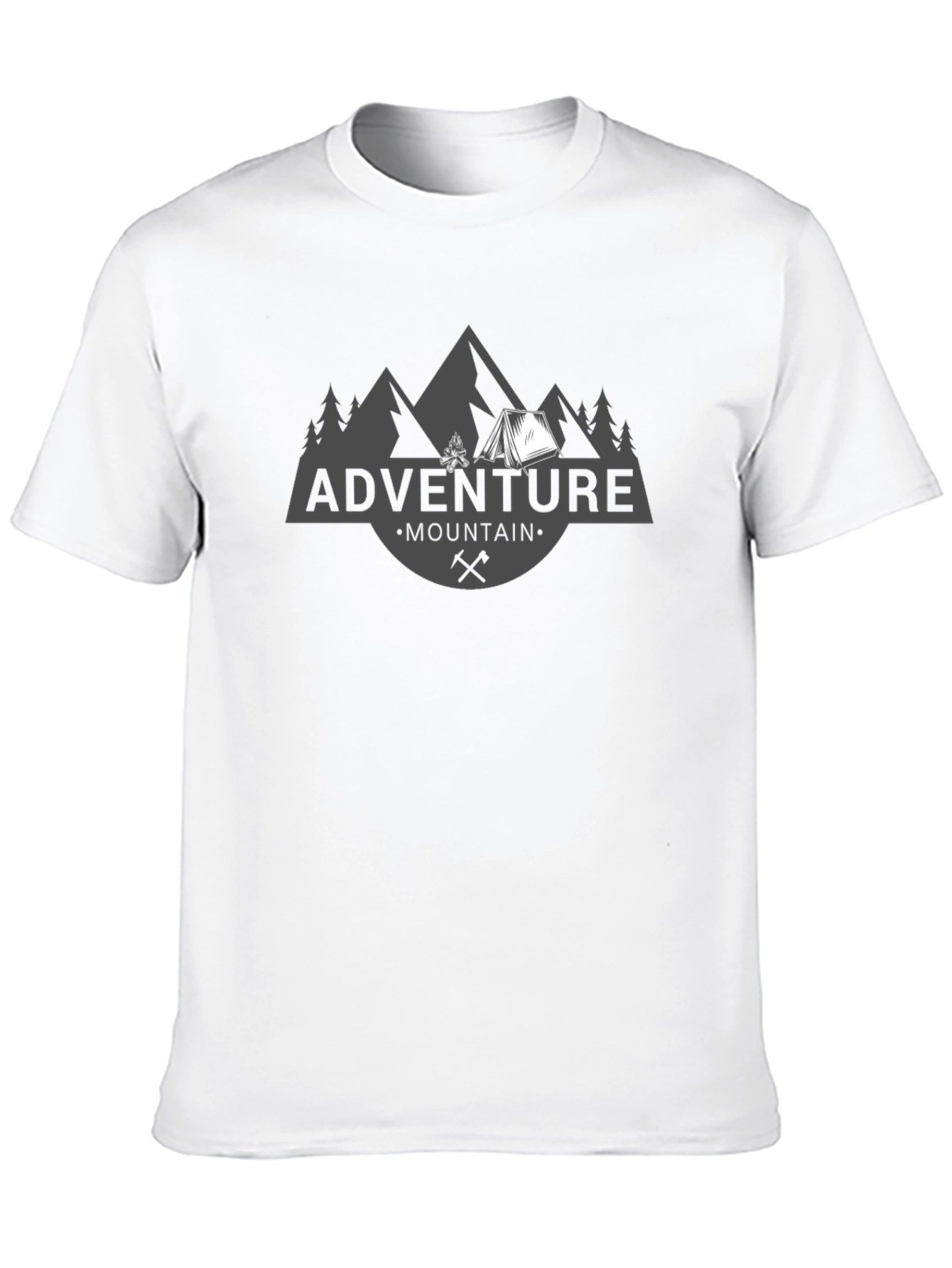 Black Adventure Mountain Graphic T-Shirt - Soft Cotton Tee view 10