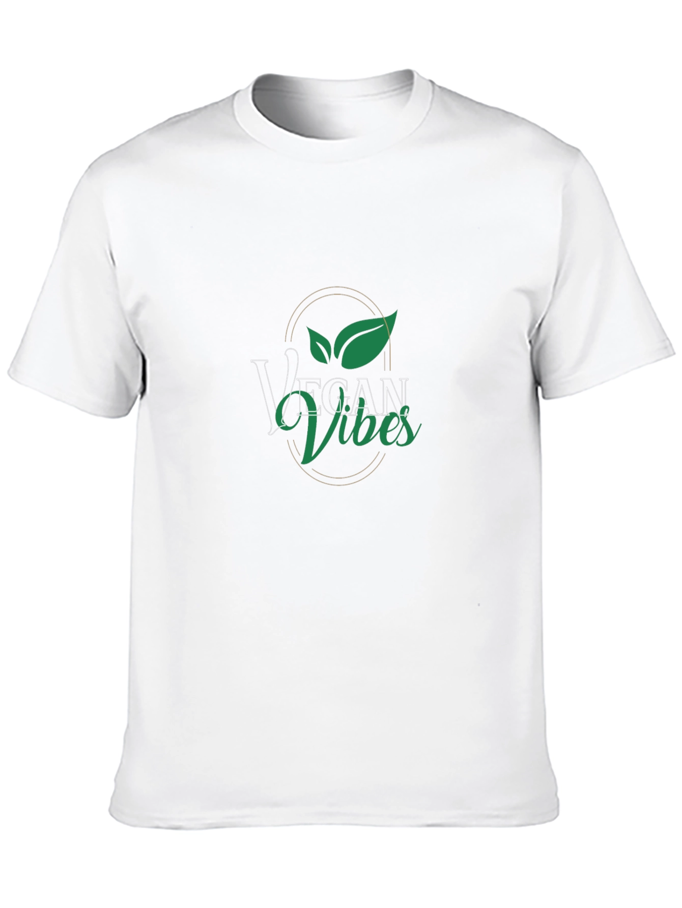 Black Vegan Vibes Graphic Tee - Black Cotton T-Shirt view 10