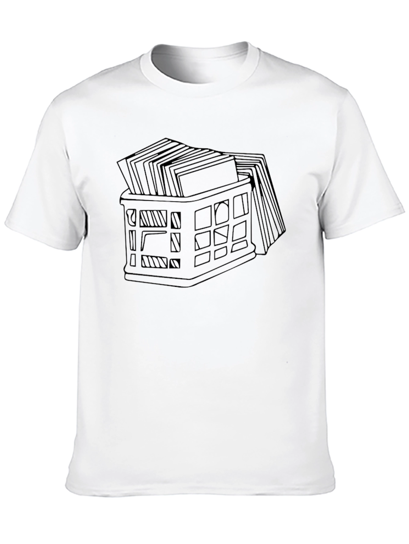 Black Vinyl Record Crate T-Shirt view 10