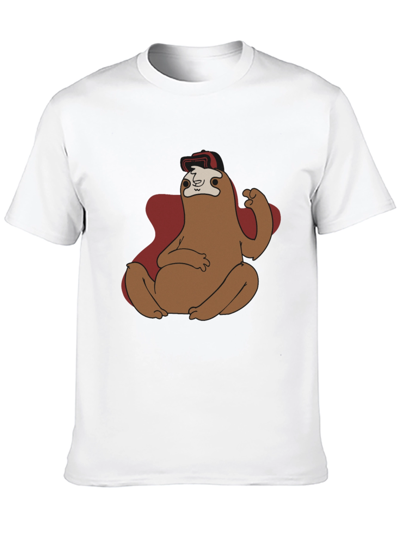 Black Sloth Superhero Graphic T-Shirt view 10