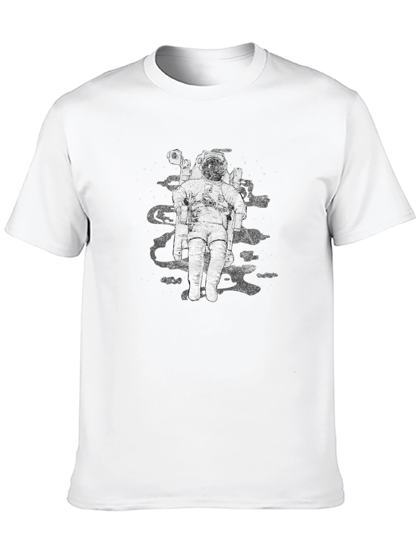 Black Astronaut Graphic Black T-Shirt view 10