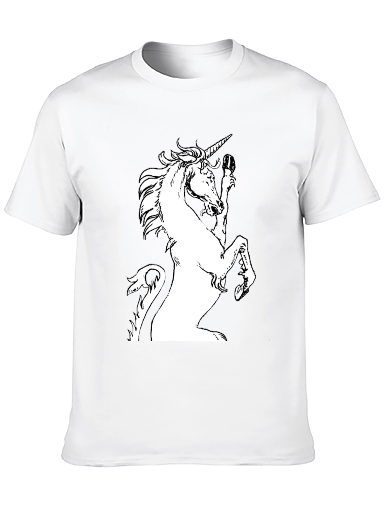 Black Unicorn Graphic Tee - Black Cotton Shirt view 10