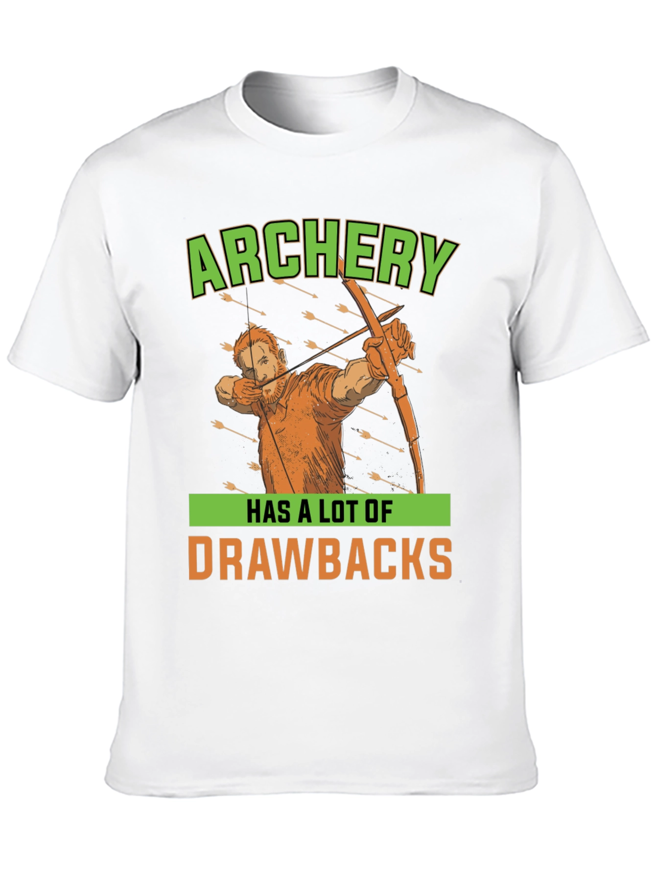 Black Archery Drawbacks Graphic T-Shirt view 10