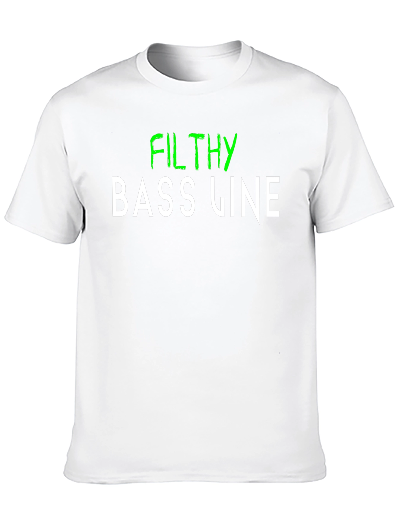 Black Filthy Bass Line Graphic T-Shirt view 10
