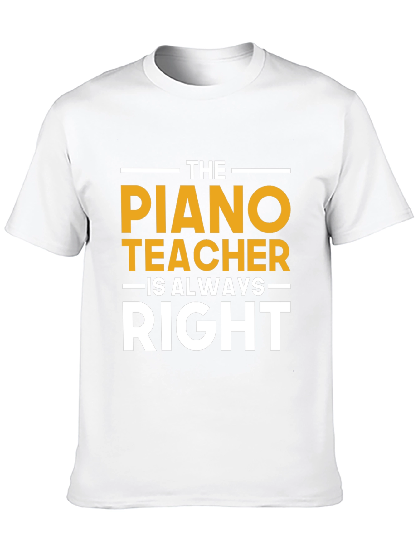 Black Piano Teacher T-Shirt - Always Right Funny Musician Tee view 10