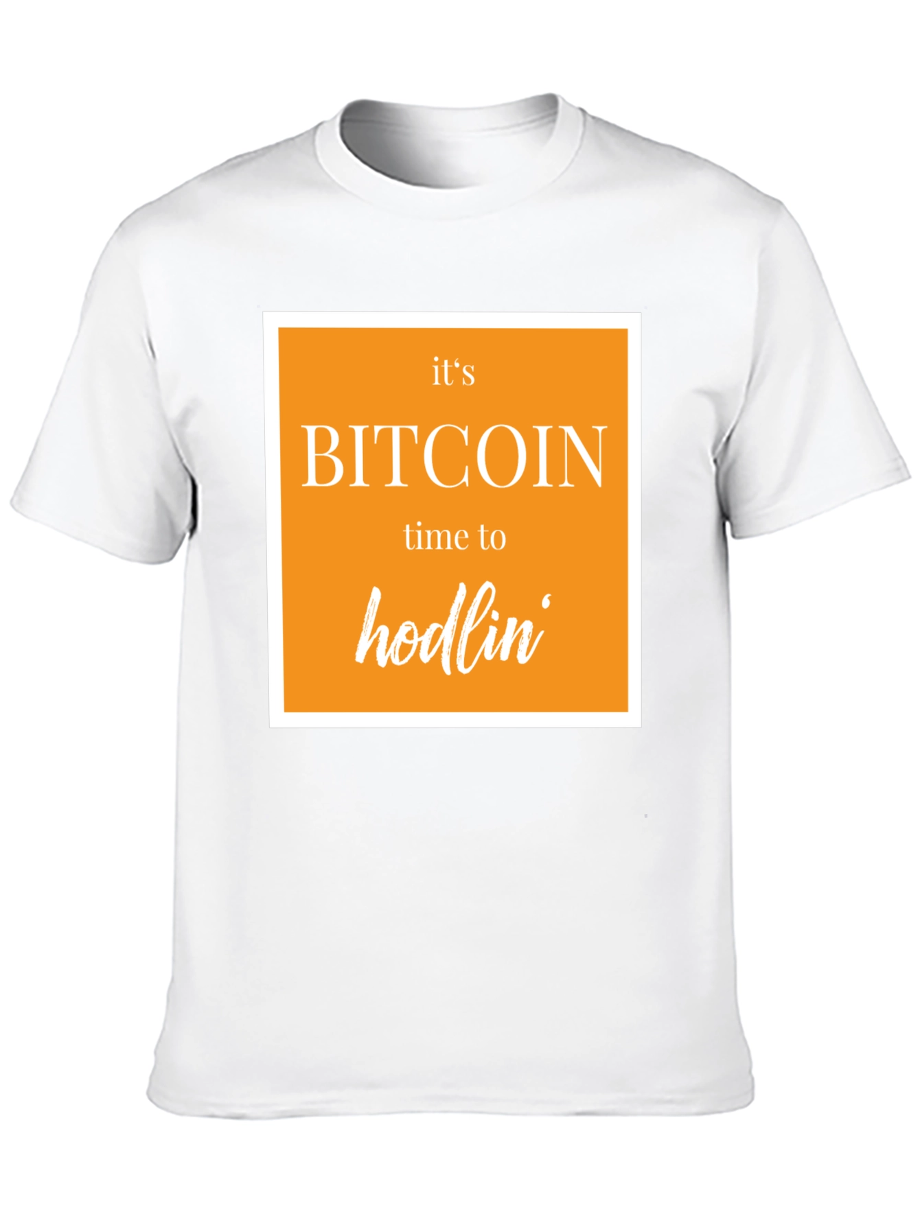 Black Bitcoin Hodlin' Black T-Shirt - Crypto Tee view 10