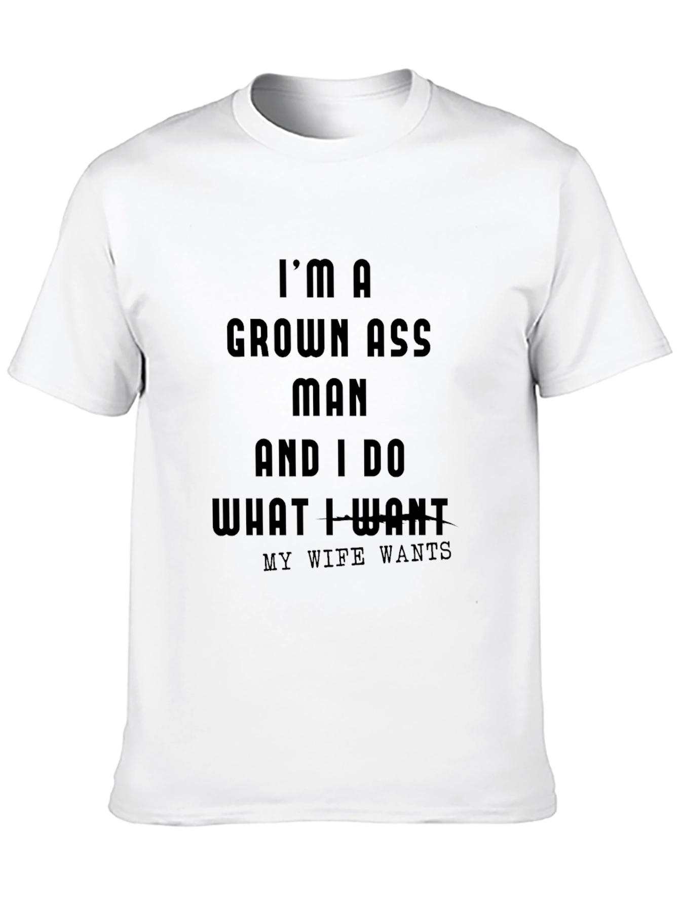 Black I'm a Grown Ass Man T-Shirt view 10