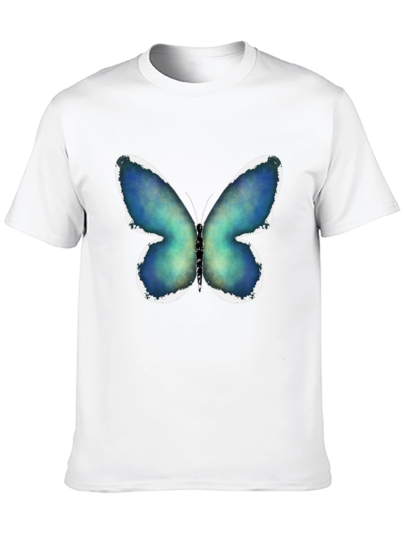 Black Butterfly Graphic Print Black T-Shirt view 10