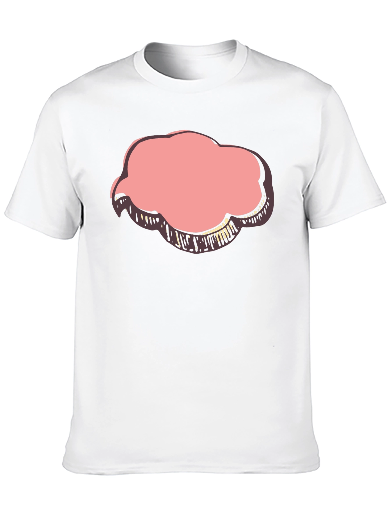 Black Cloud Graphic Print Black T-Shirt view 10