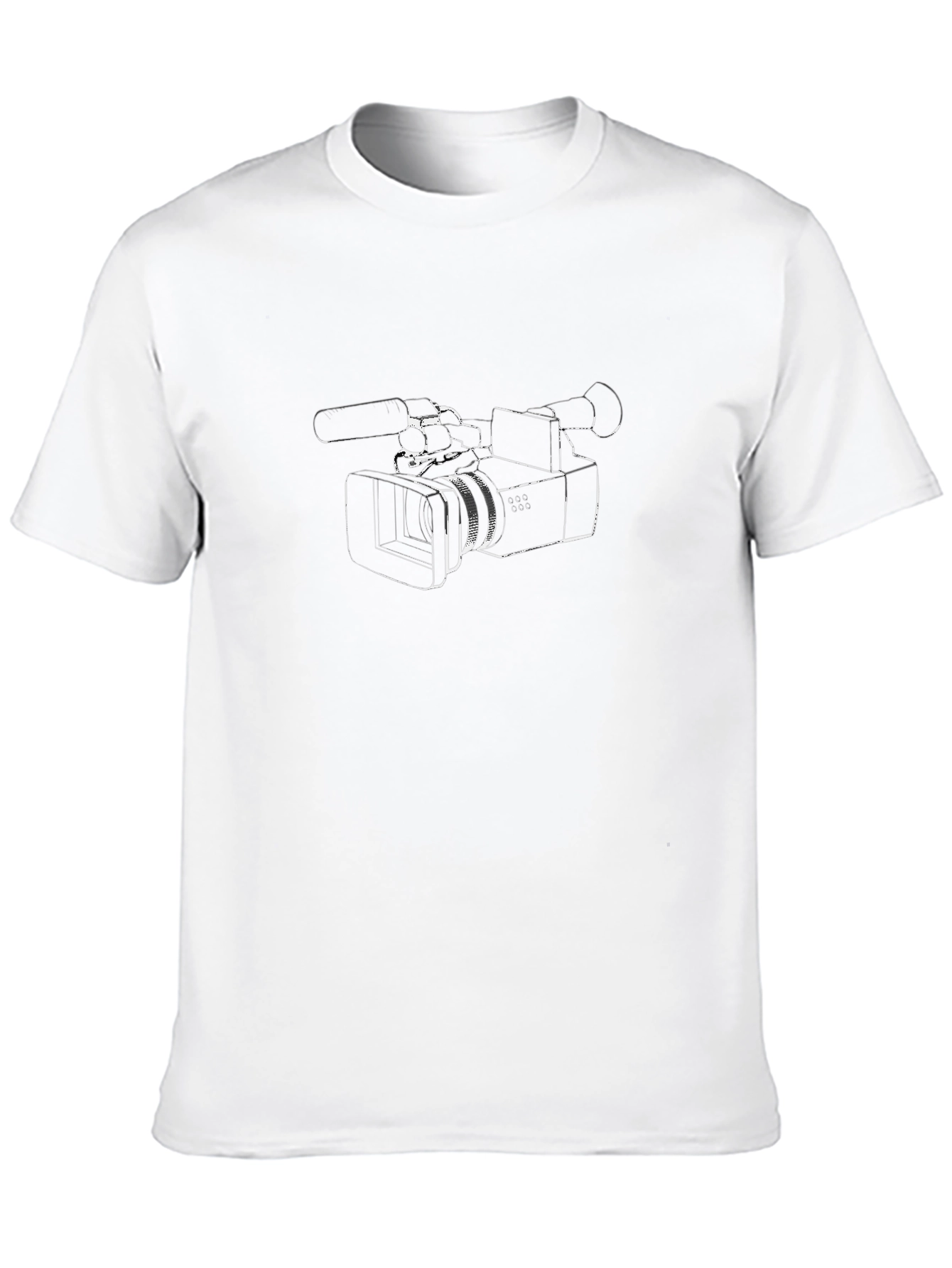 Black Retro Camera Graphic Black T-Shirt view 10
