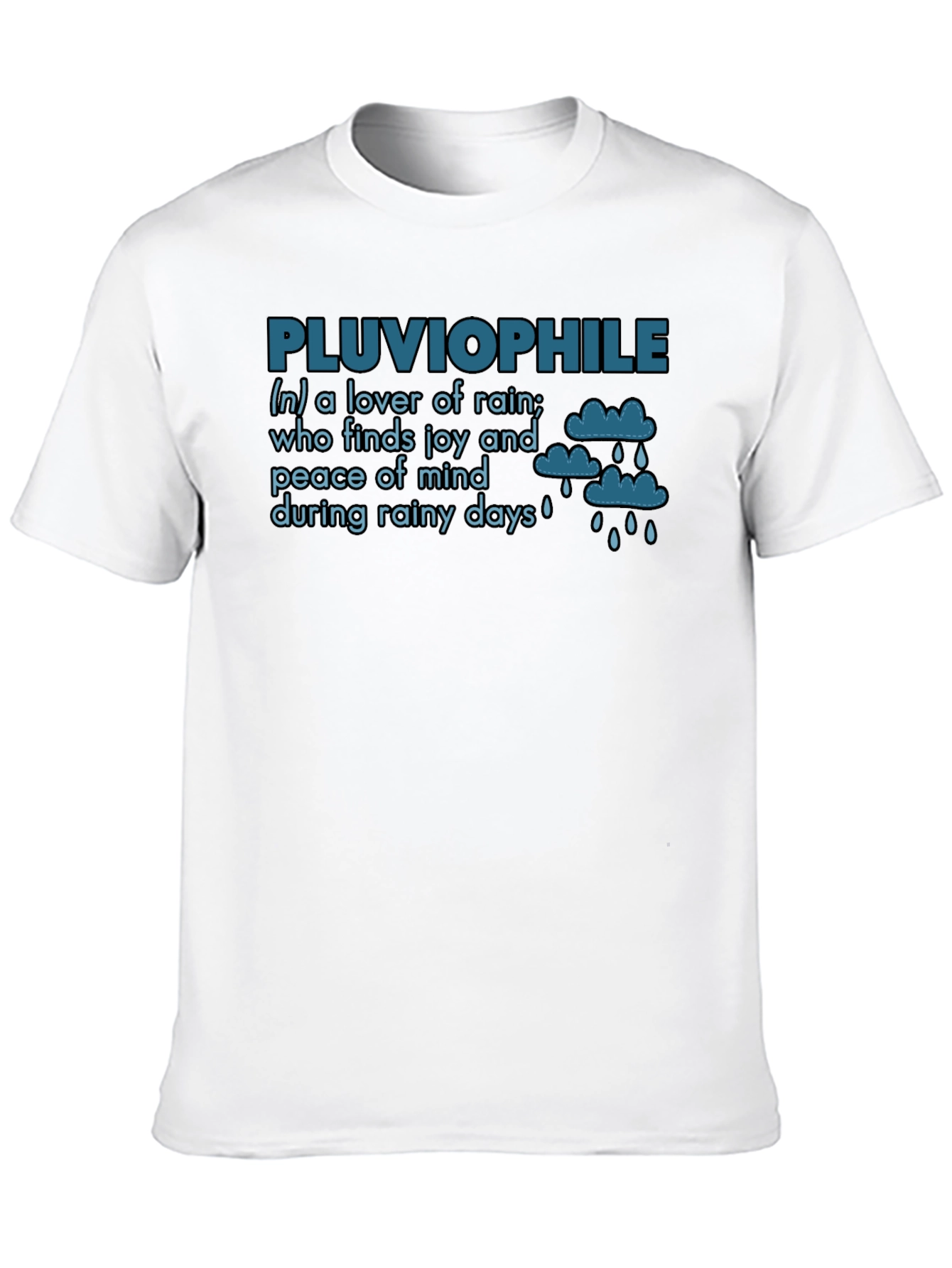Black Pluviophile T-Shirt: Lover of Rain Graphic Tee view 10