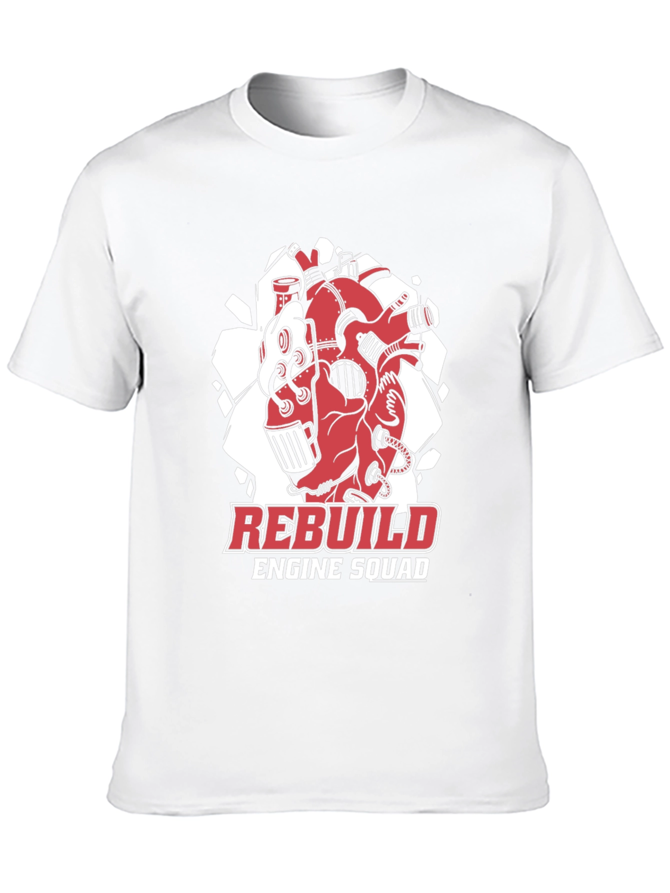 Black Rebuild Engine Squad Black T-Shirt view 10