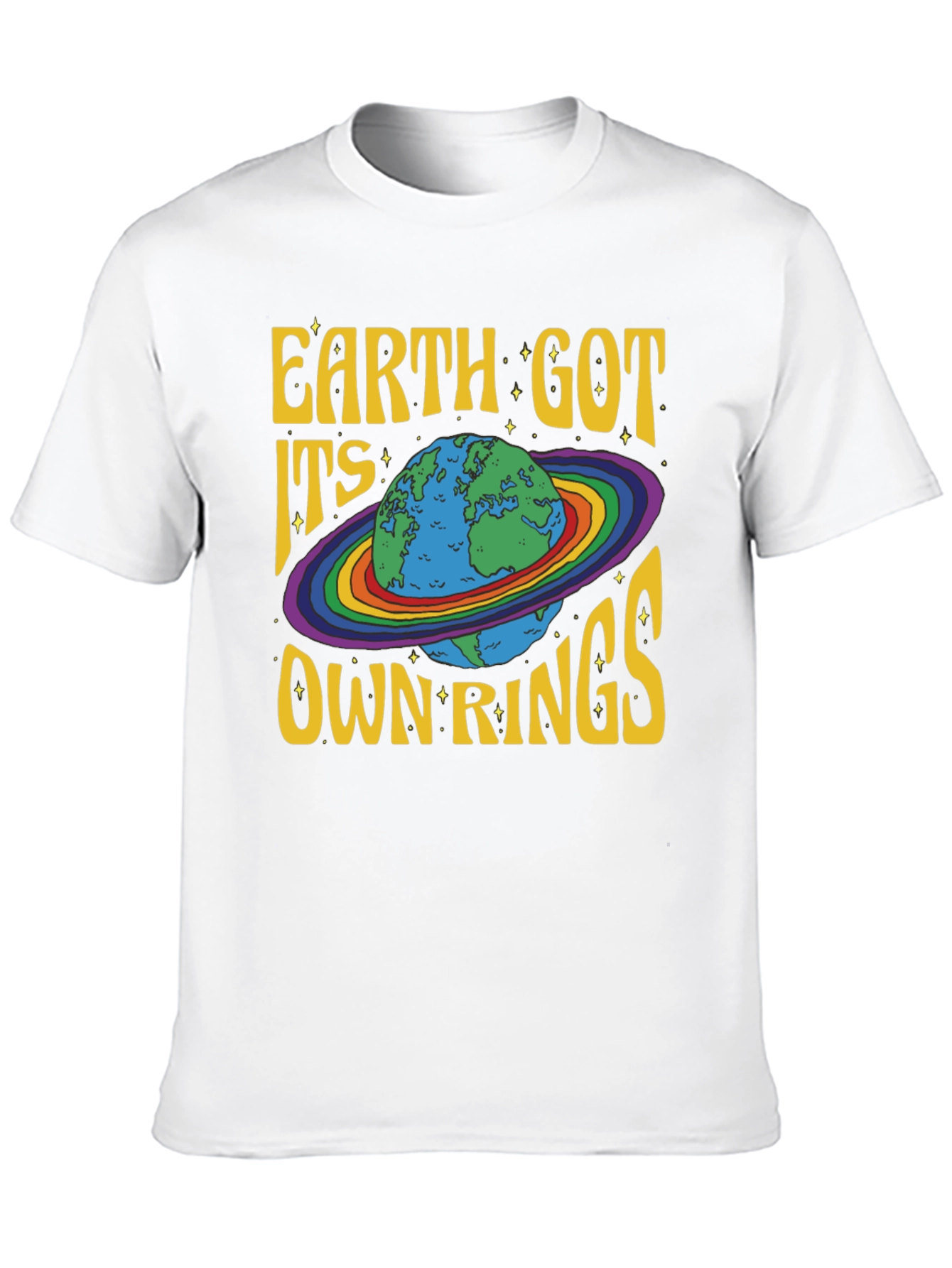 Black Earth Got Its Own Rings Graphic T-Shirt view 10