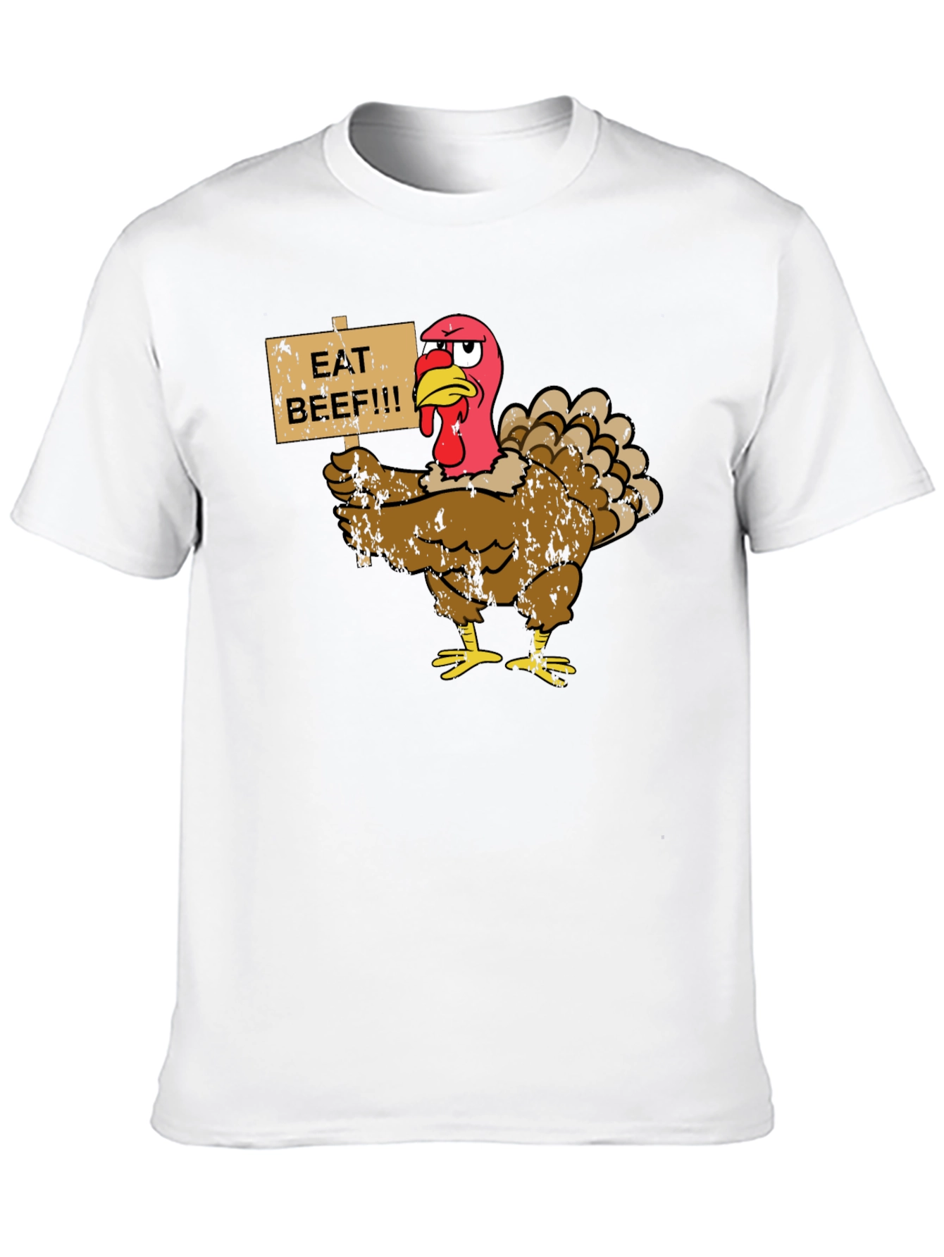 Black Eat Beef Turkey T-Shirt view 10