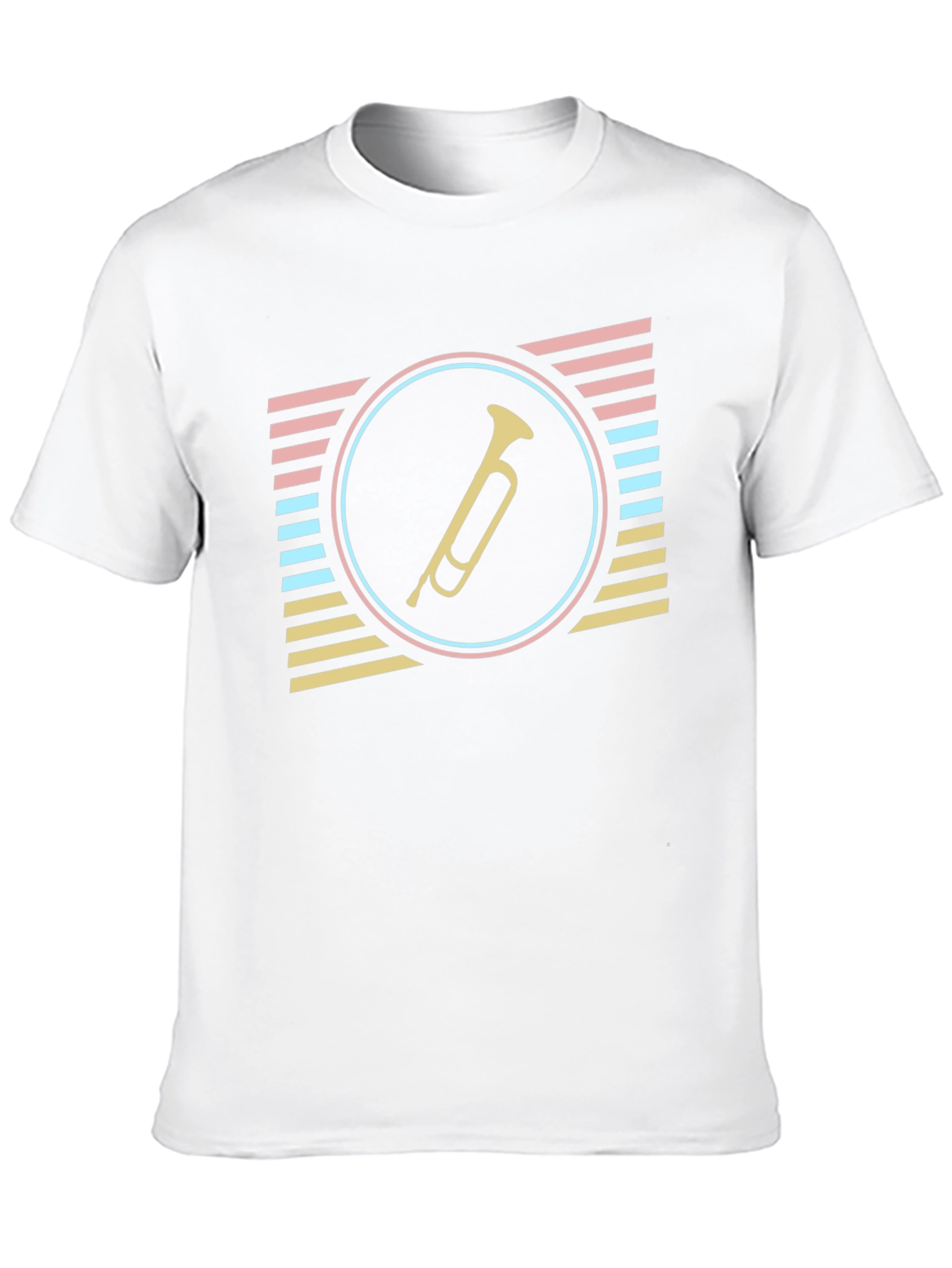 Black Retro Trumpet Graphic Tee - Stylish & Unique view 10