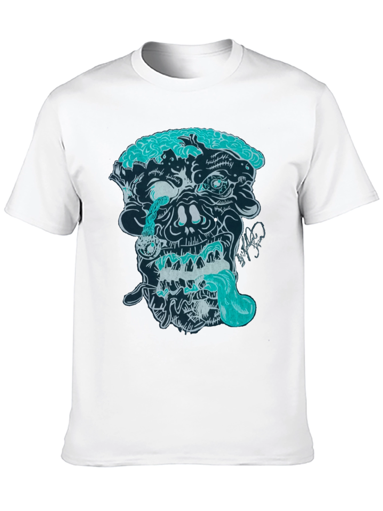 Black Zombie Graphic Print T-Shirt view 10