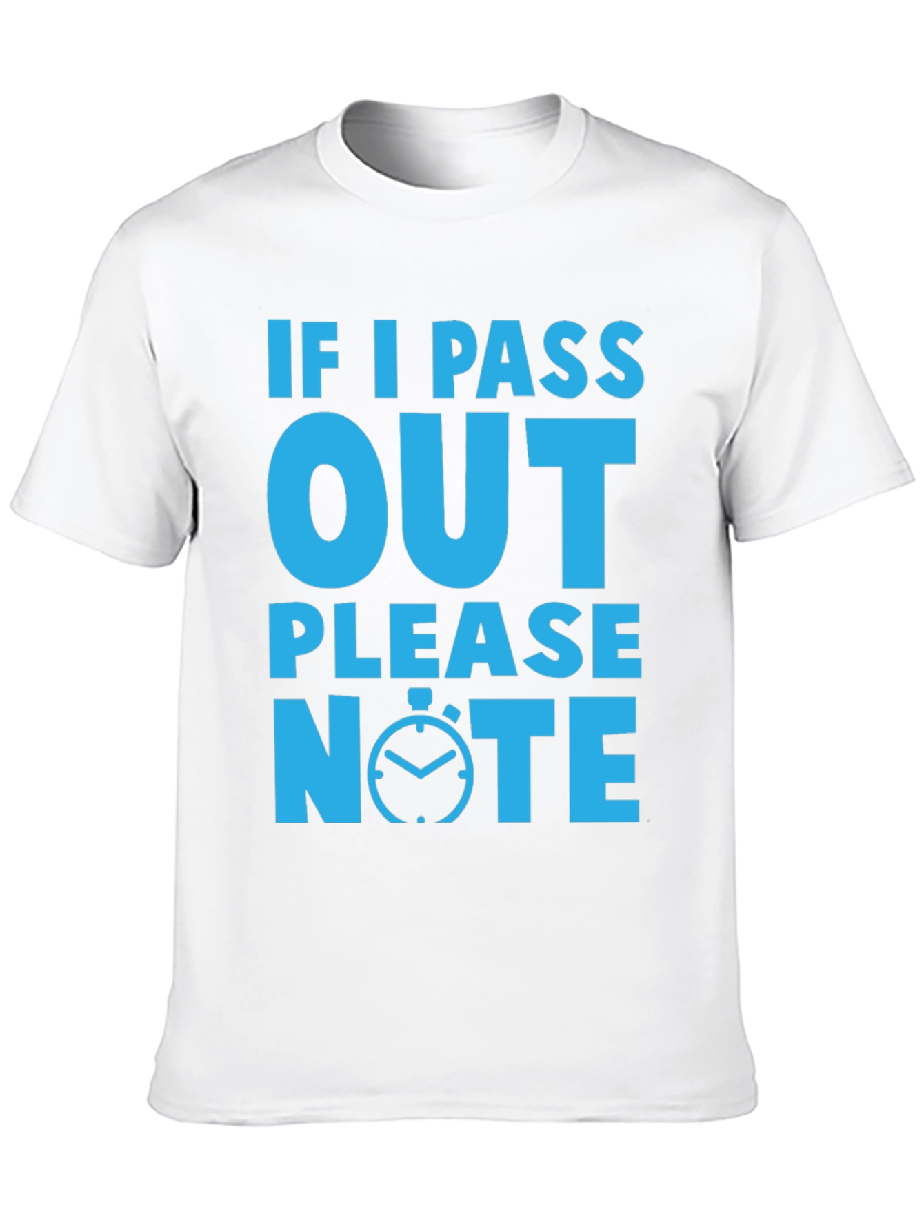 Black Funny If I Pass Out Please Note Black T-Shirt view 10