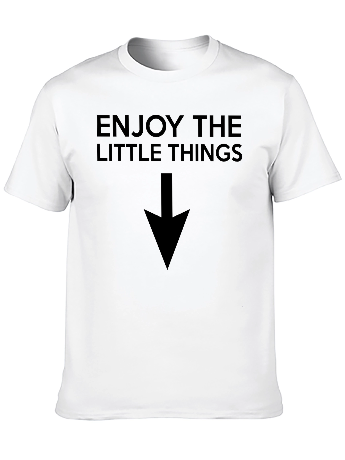 Black Enjoy the Little Things Graphic Tee - Black view 10