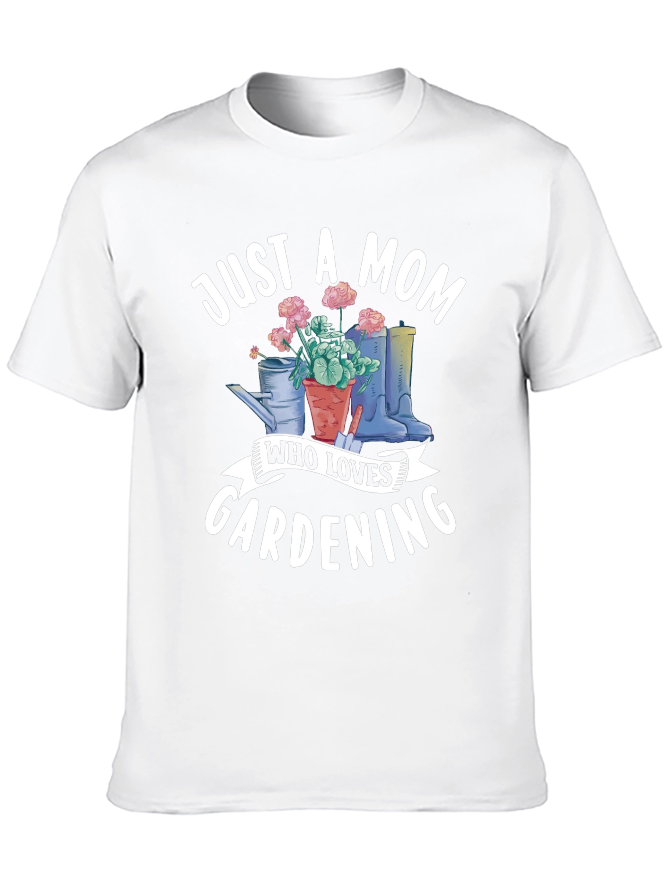 Black Gardening Mom T-Shirt view 10