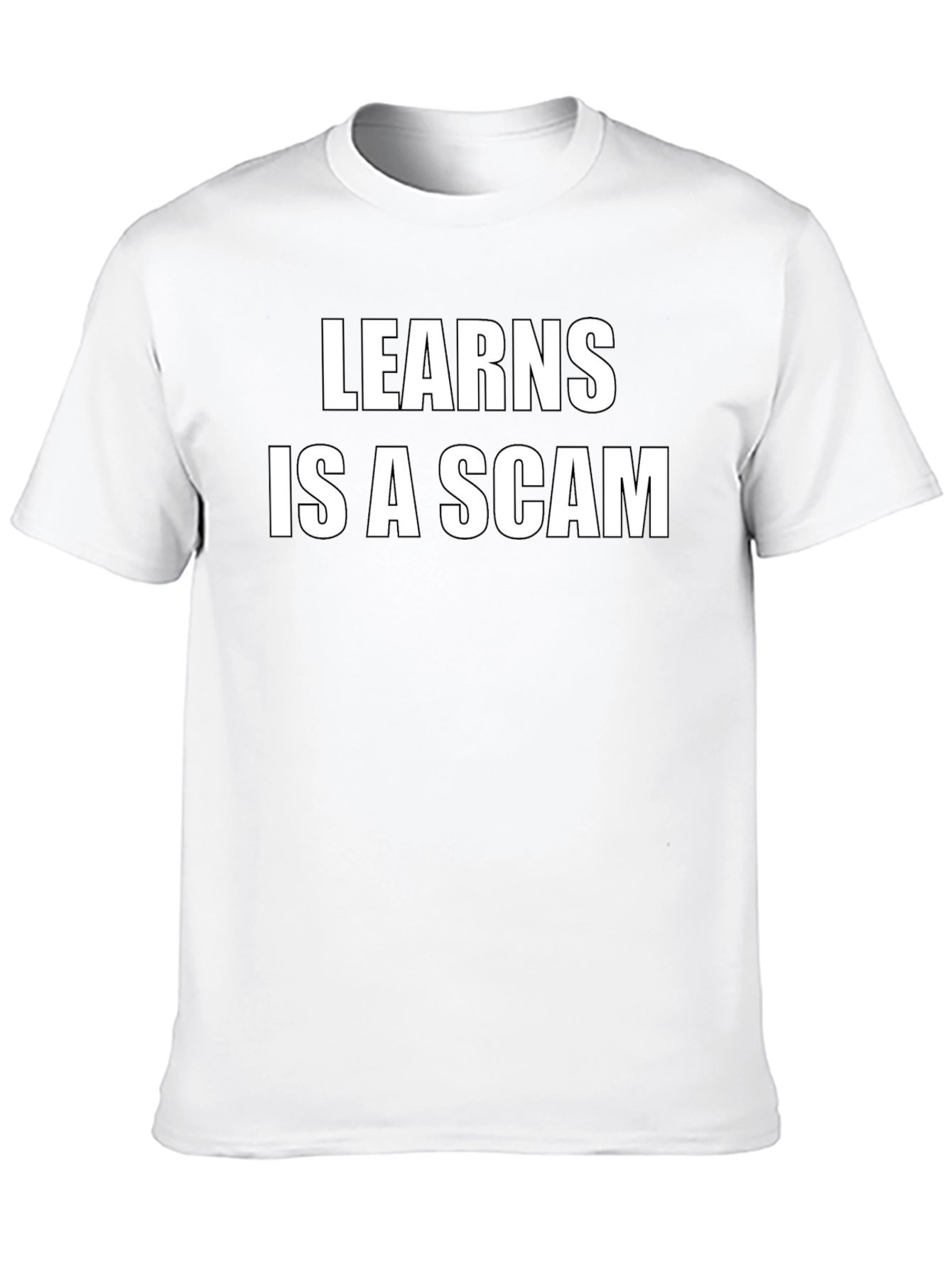 Black Learns is a Scam Black Graphic Tee view 10